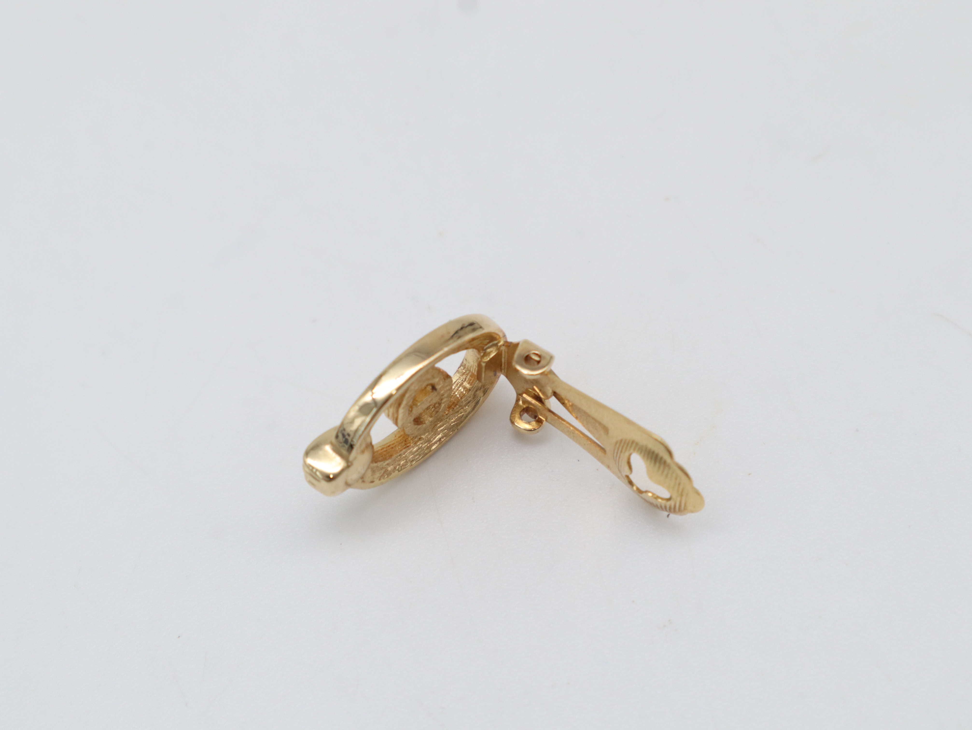 GP x Rhinestone CD Logo Earrings — view 3