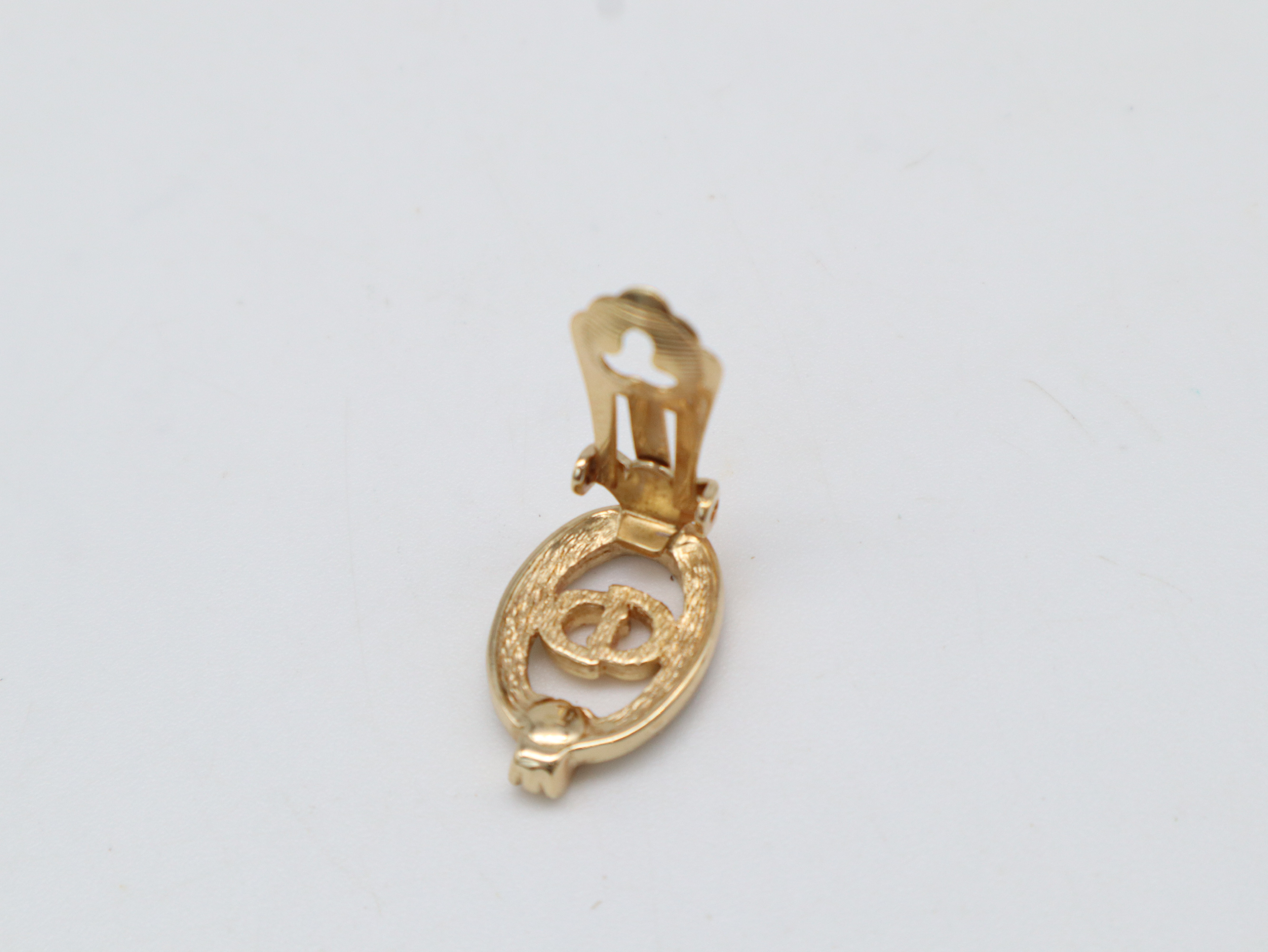 GP x Rhinestone CD Logo Earrings — view 4