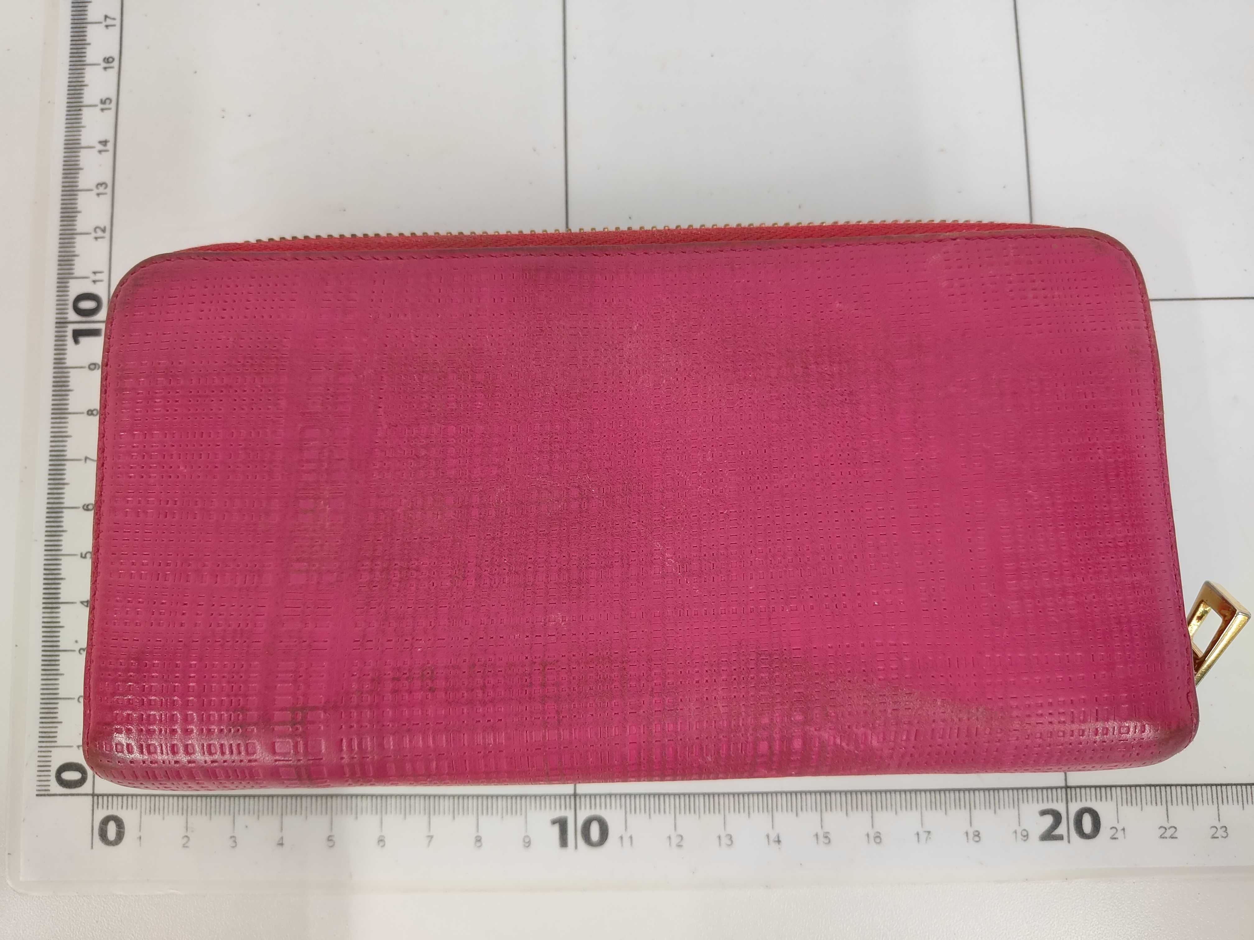 wallet with box / Anagram / Round zip long wallet / Pink — view 2