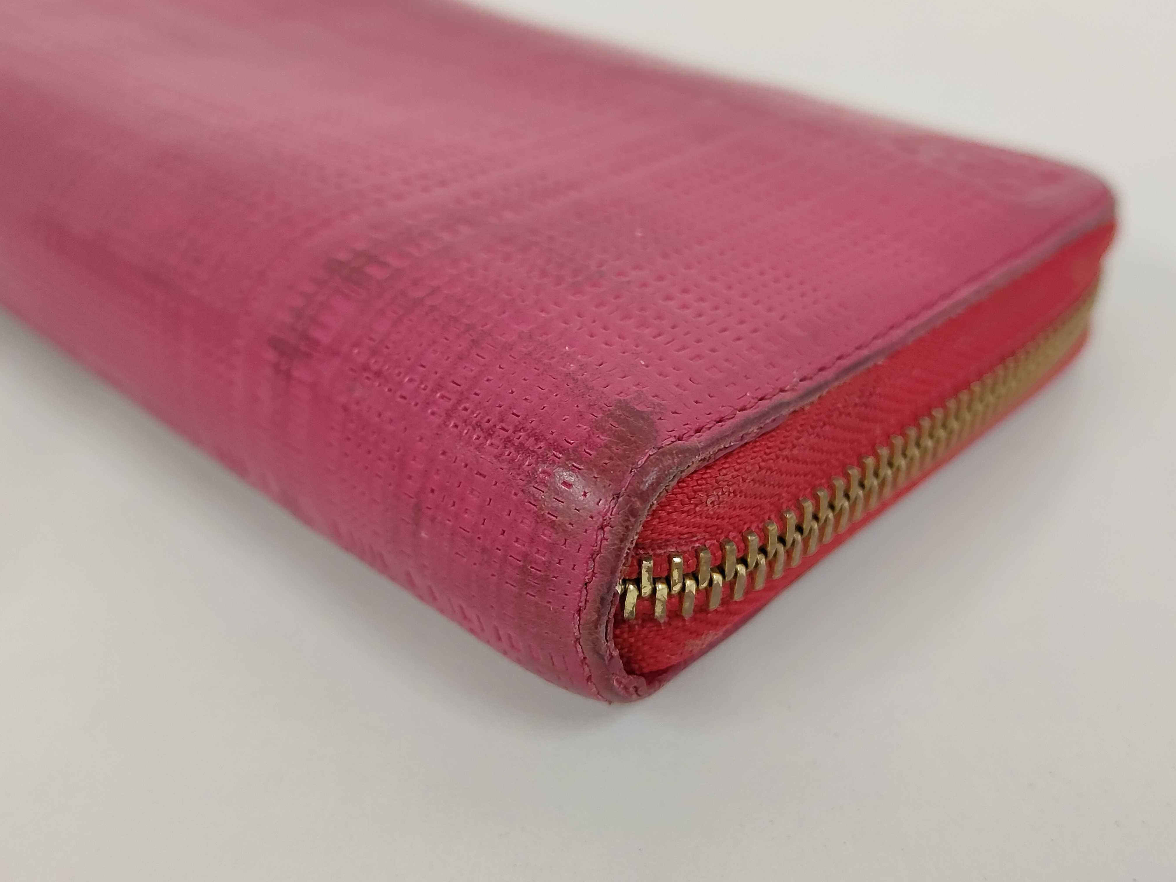 wallet with box / Anagram / Round zip long wallet / Pink — view 3