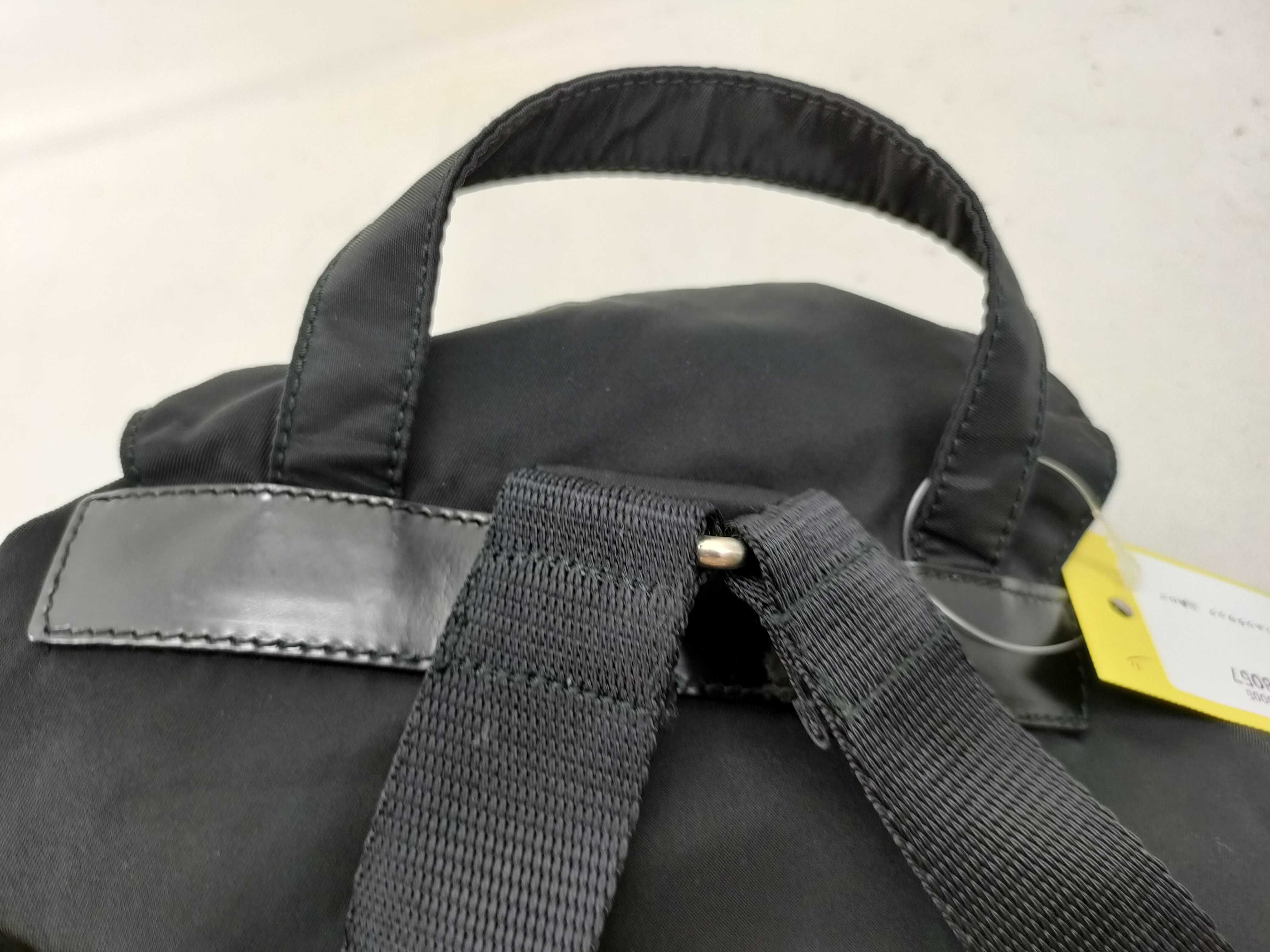 Nylon Mini Backpack with Triangle Logo — view 12