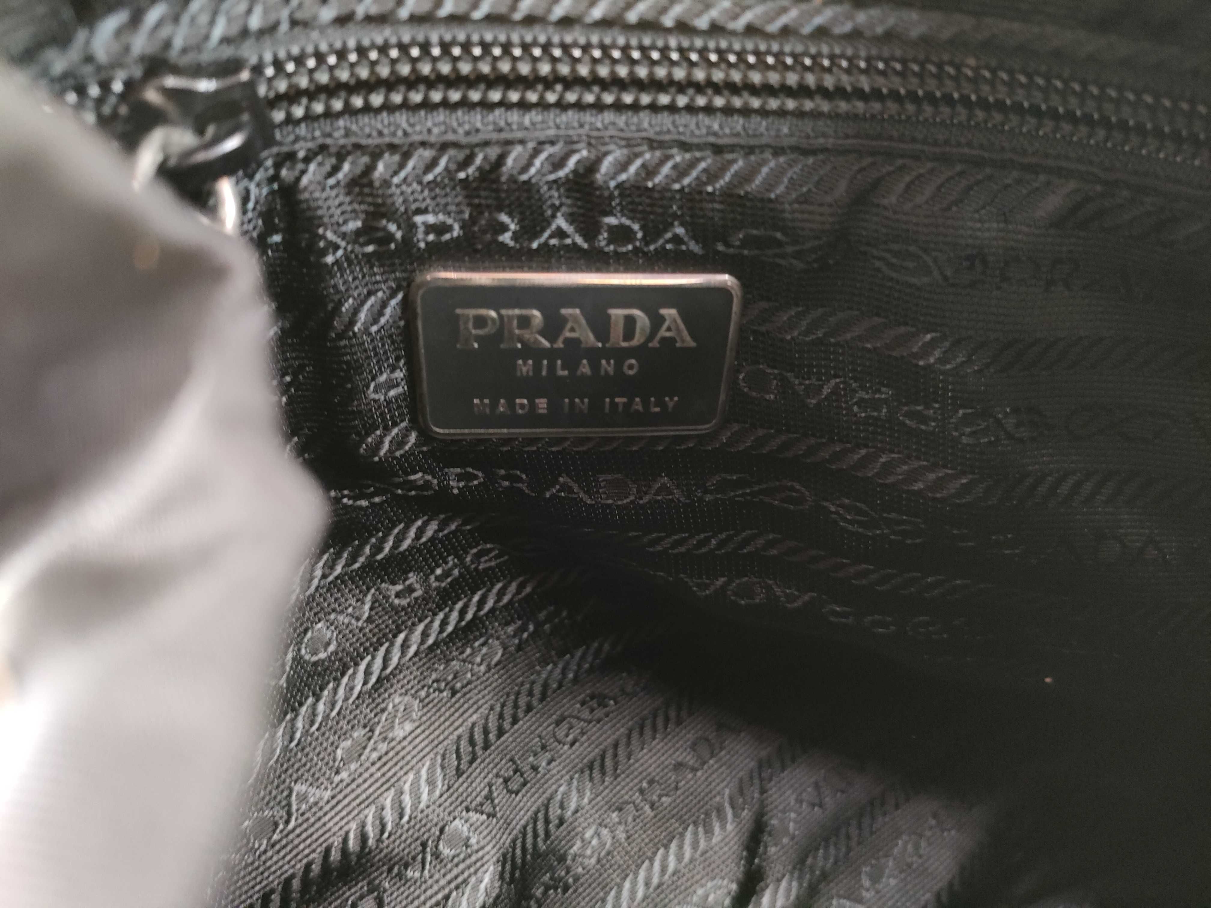 Nylon Mini Backpack with Triangle Logo — view 10