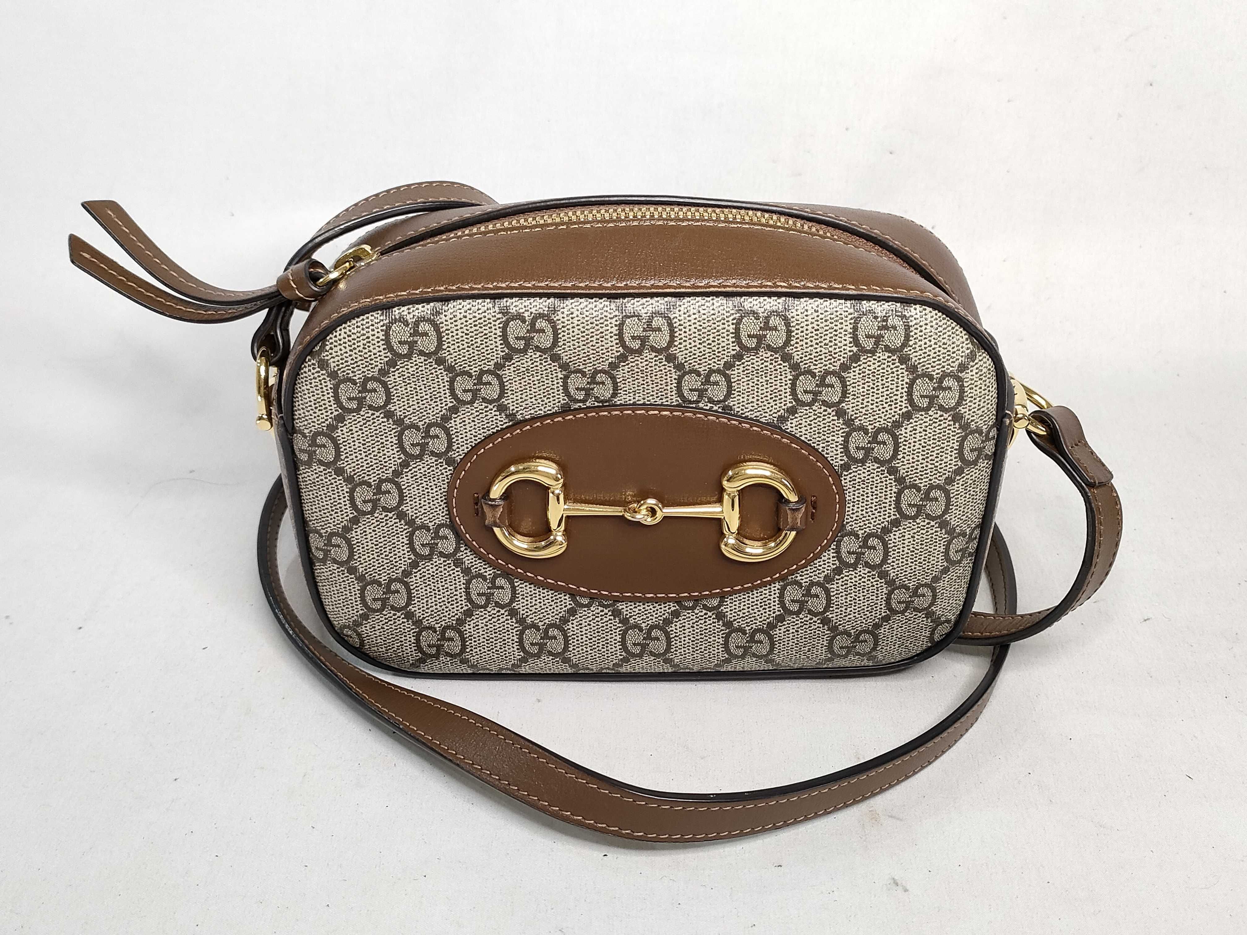 GG Supreme Gucci GG Canvas Horsebit 1955 Shoulder Bag