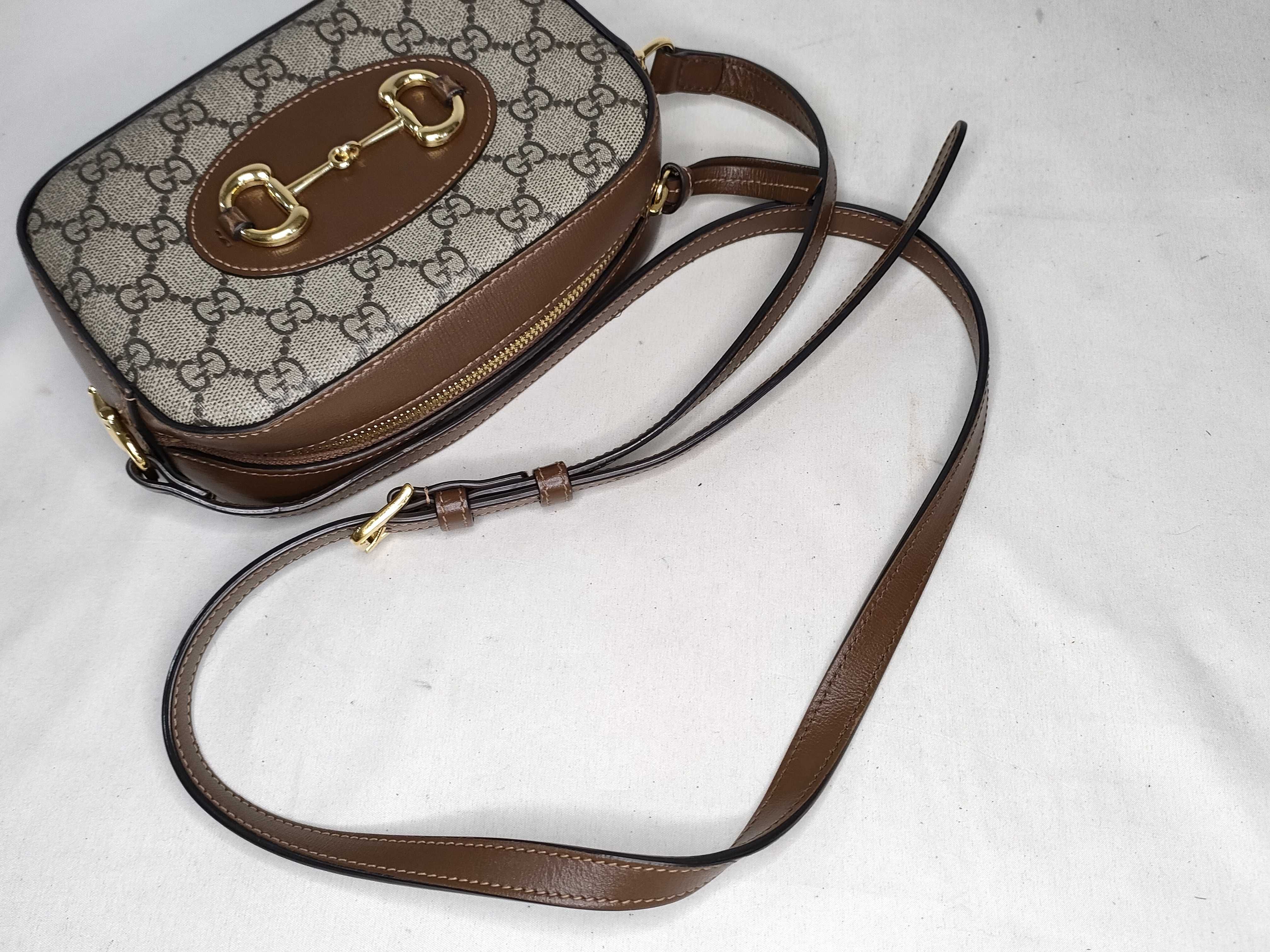 GG Supreme Gucci GG Canvas Horsebit 1955 Shoulder Bag — view 3
