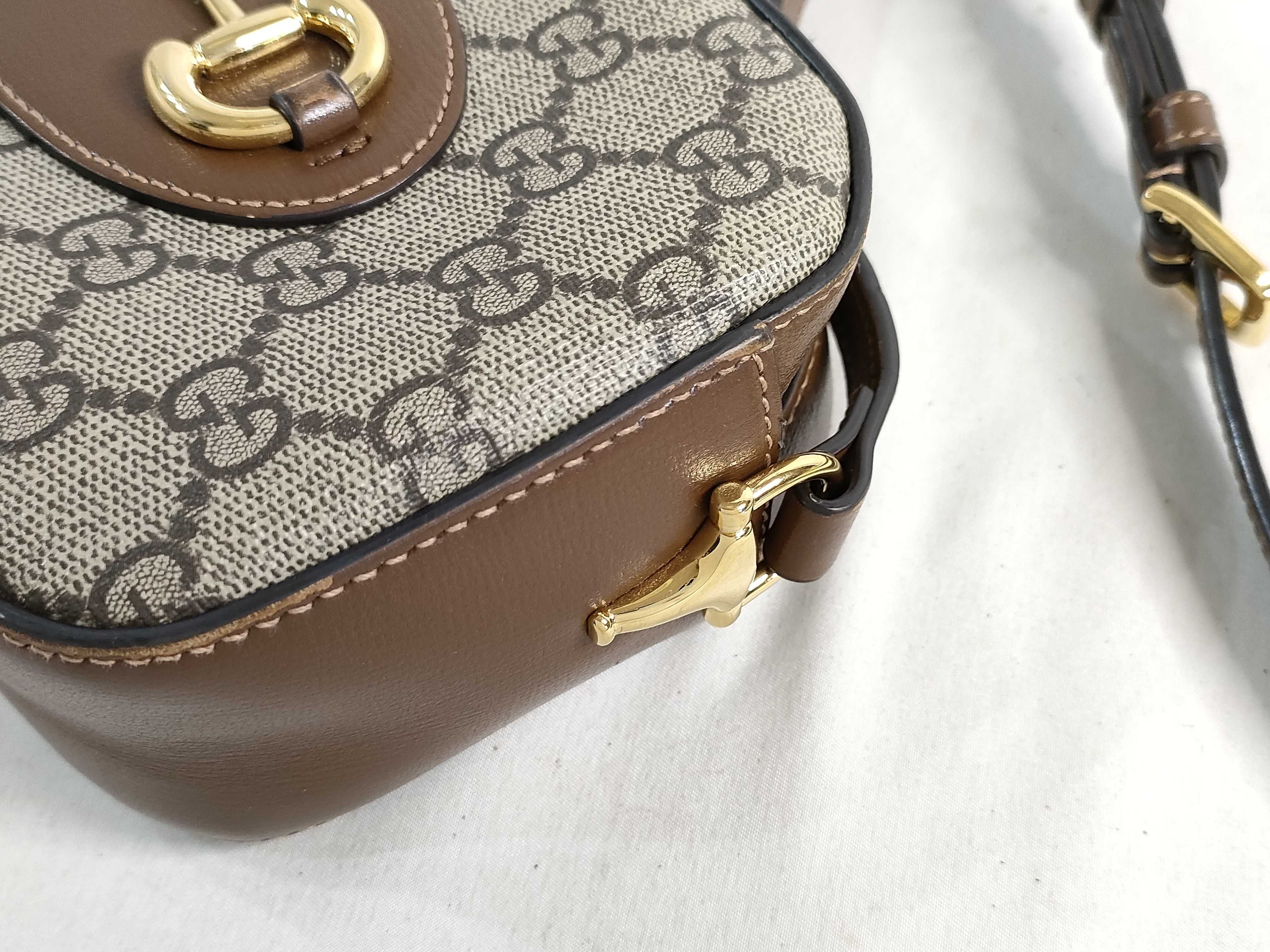 GG Supreme Gucci GG Canvas Horsebit 1955 Shoulder Bag — view 5
