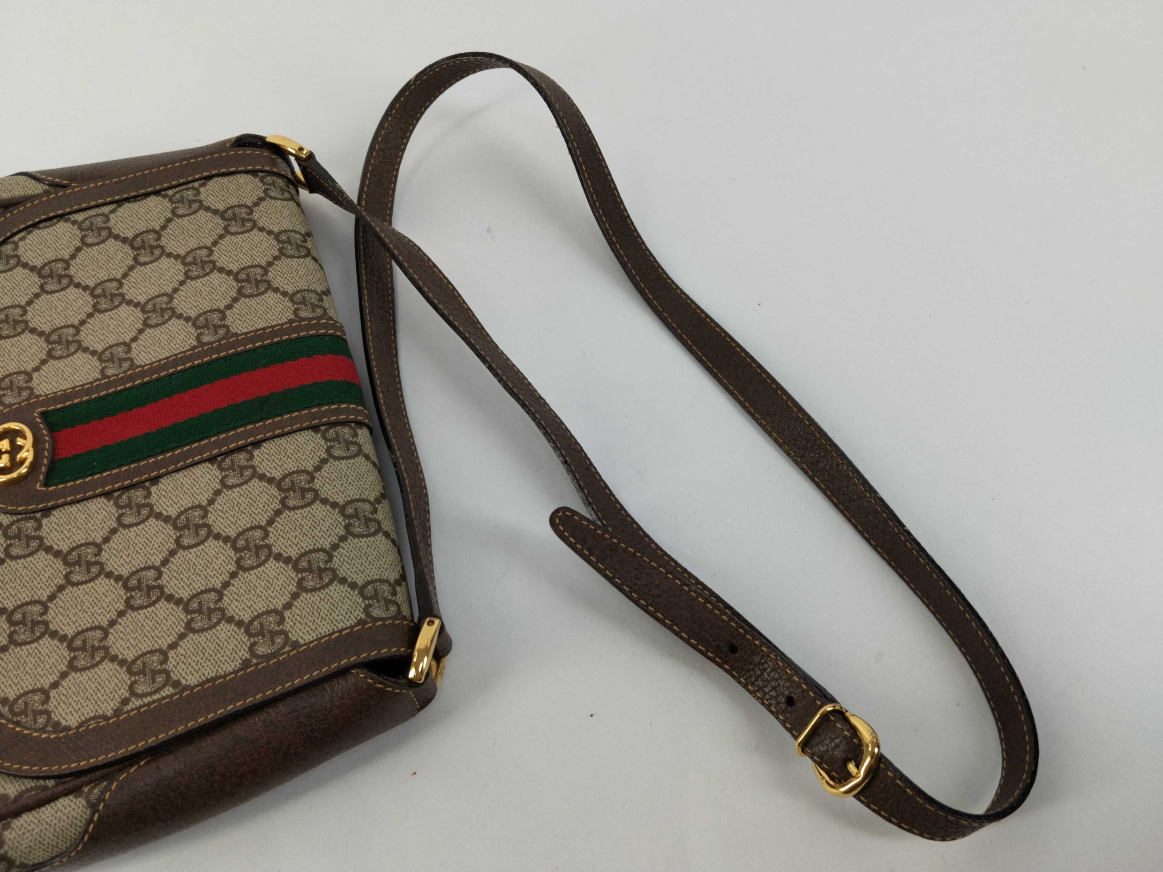 GG Supreme Gucci 001 116 091 GG Supreme Sherry Shoulder Bag PVC Leather Beige Shoulder Bag — view 3