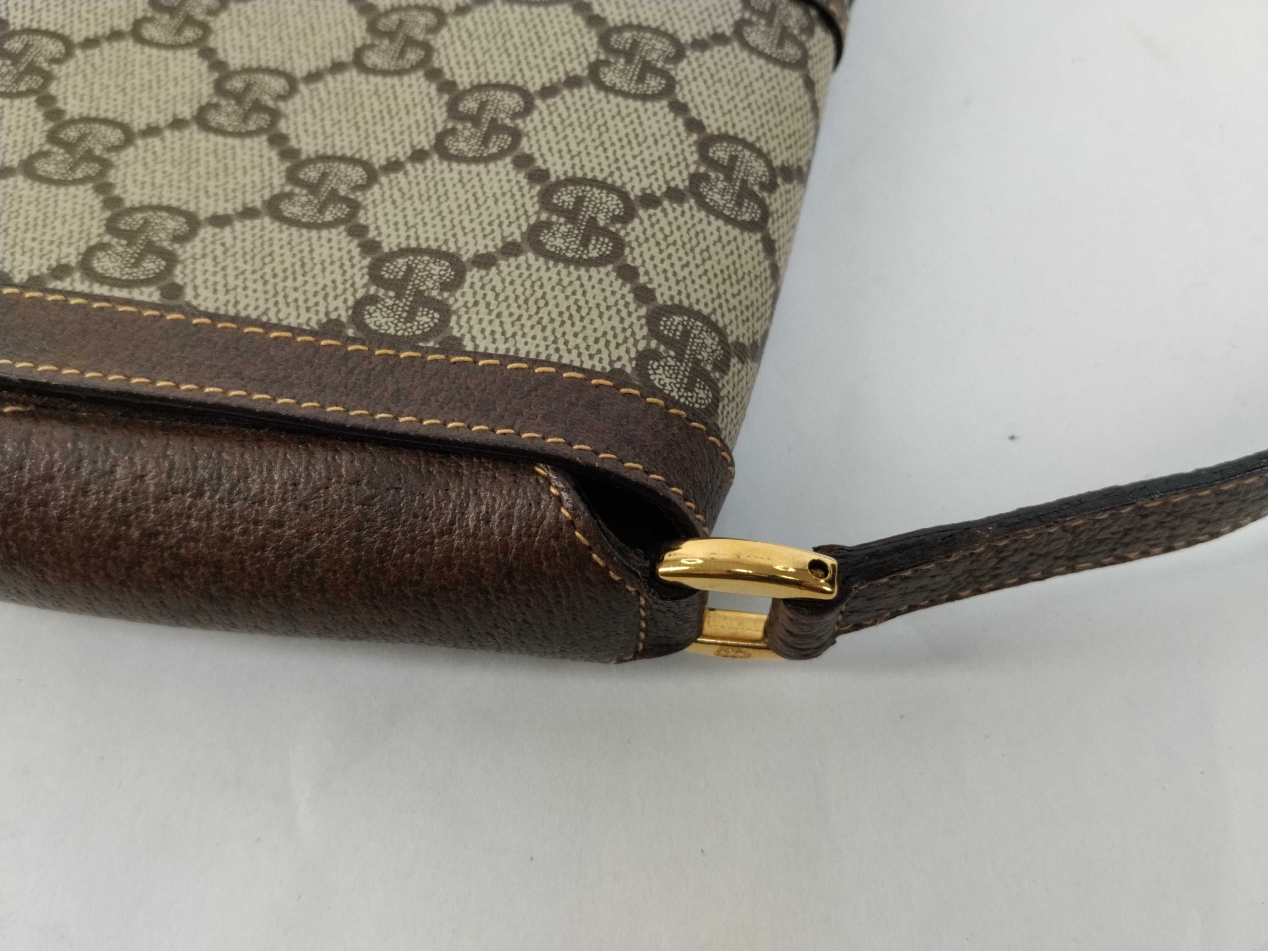 GG Supreme Gucci 001 116 091 GG Supreme Sherry Shoulder Bag PVC Leather Beige Shoulder Bag — view 5