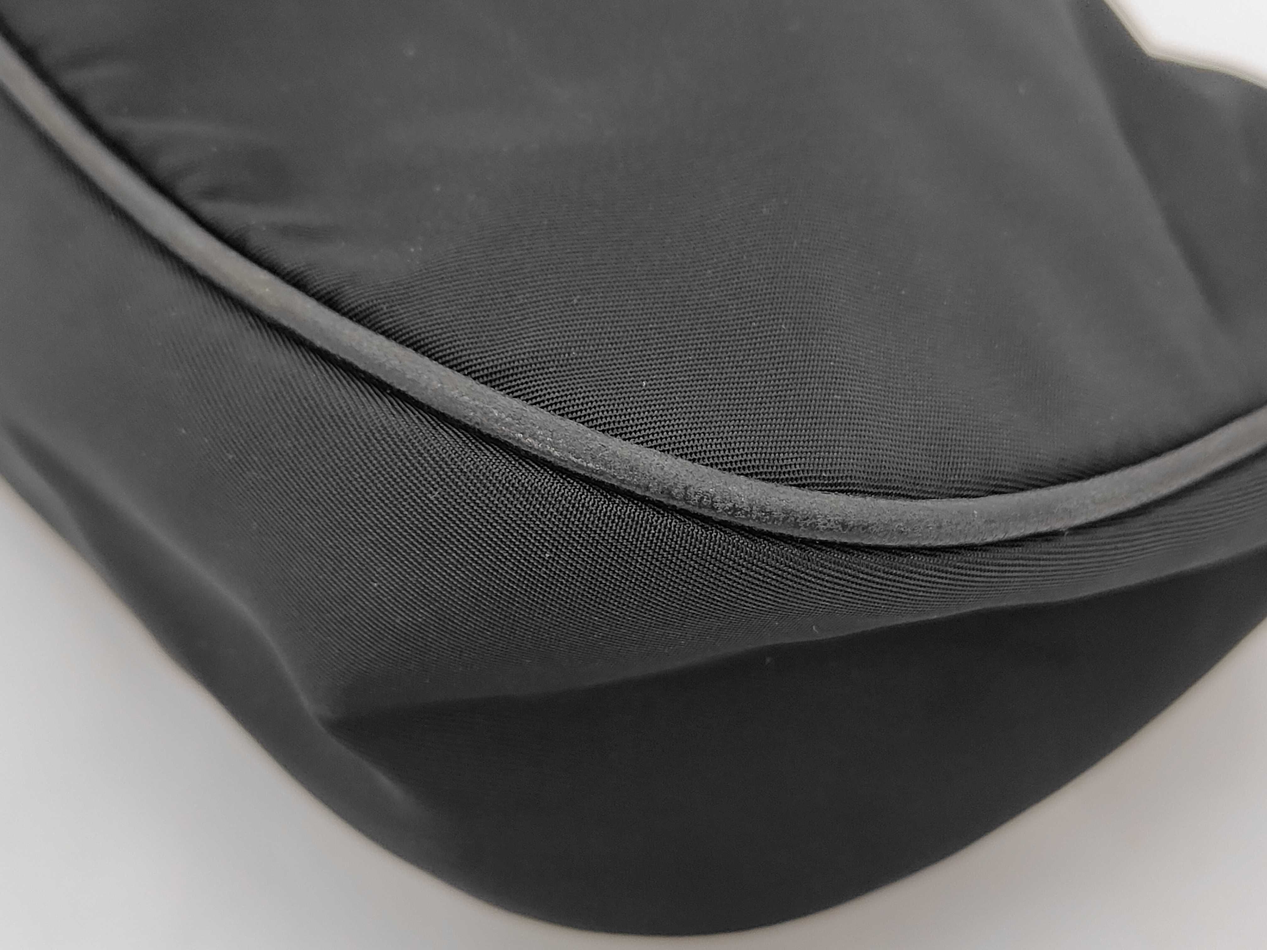 Triangle Logo One-Shoulder Bag, Nylon, Black, Pouch — view 7
