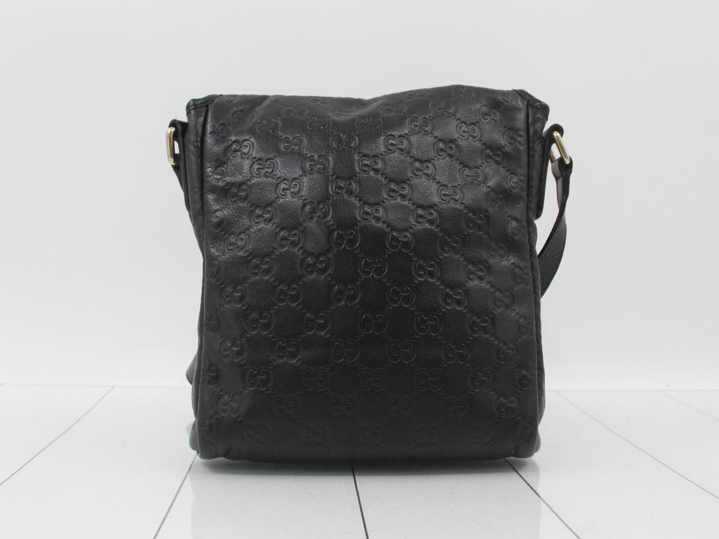 Guccissima Shoulder Bag, Noir, 223666, 203998 — view 2