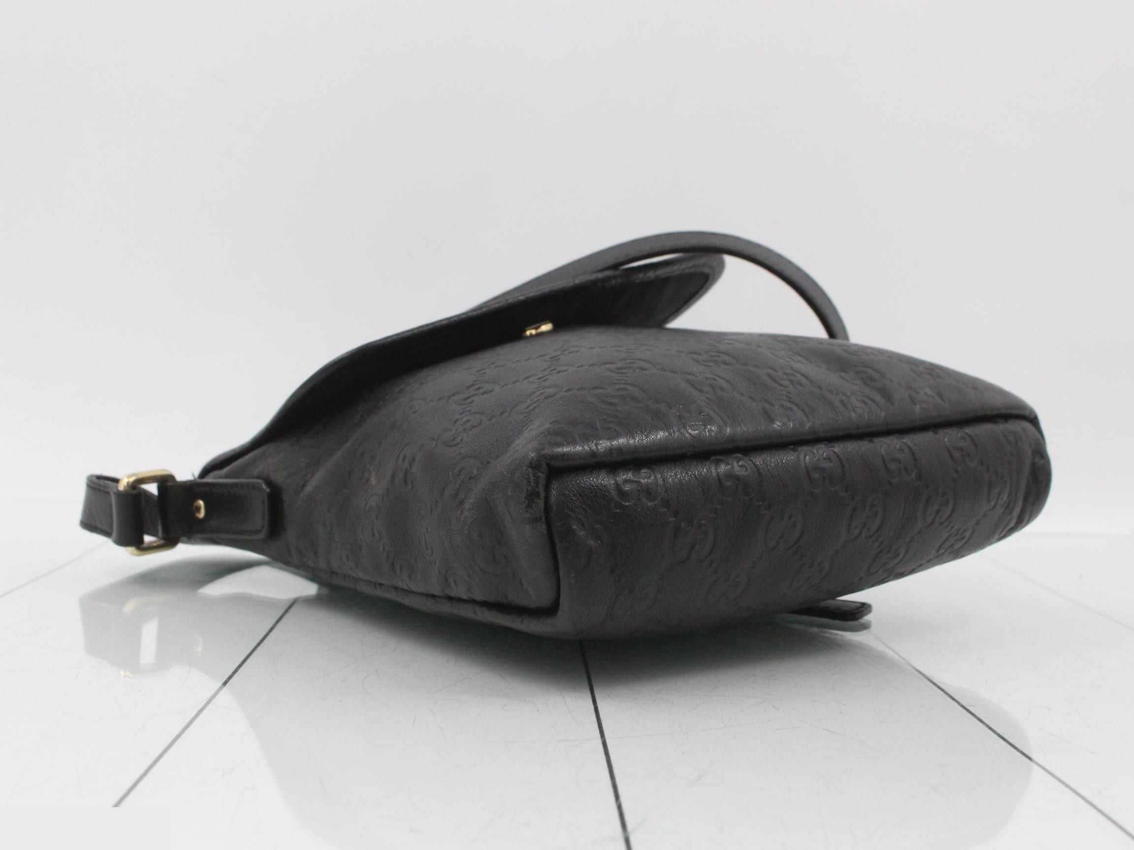Guccissima Shoulder Bag, Noir, 223666, 203998 — view 5