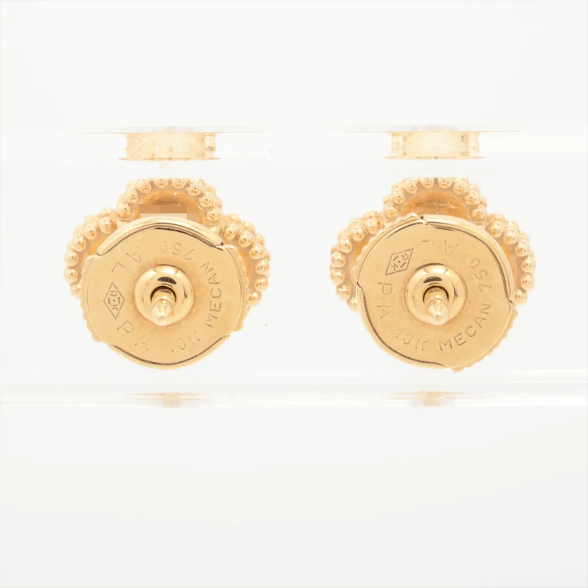Sweet Alhambra Onyx Earrings 750 (Yellow Gold) 2.7g JA397103 VCARA44900 — view 2