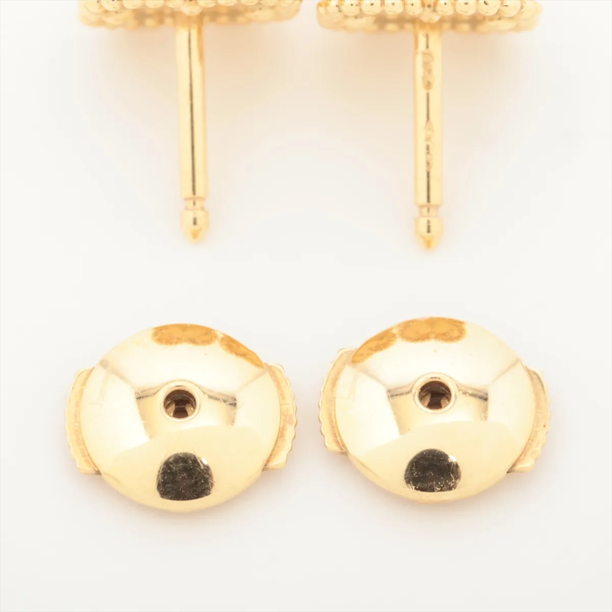 Sweet Alhambra Onyx Earrings 750 (Yellow Gold) 2.7g JA397103 VCARA44900 — view 4