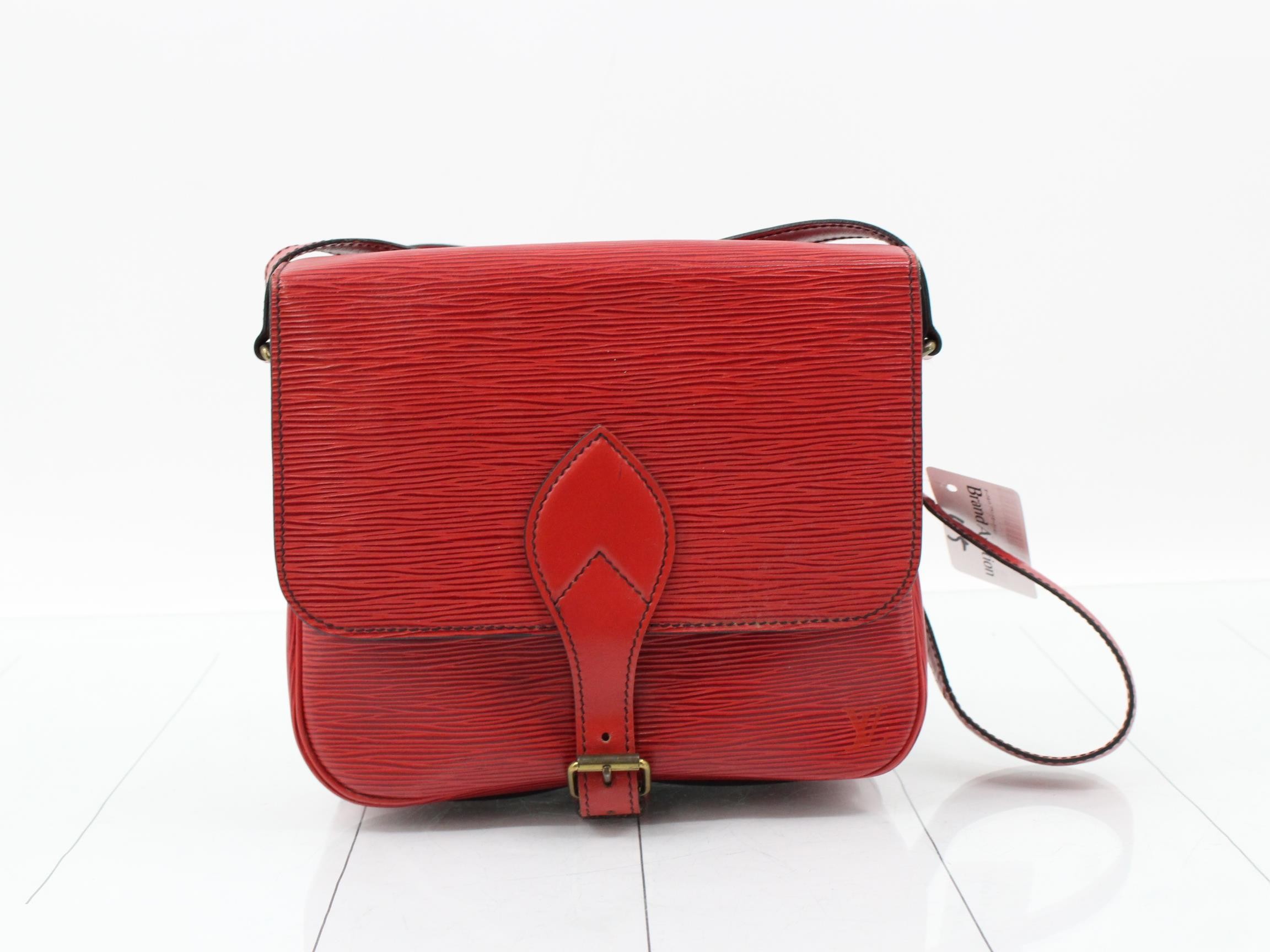 Epi Cartesier Castilian Red Shoulder Bag
