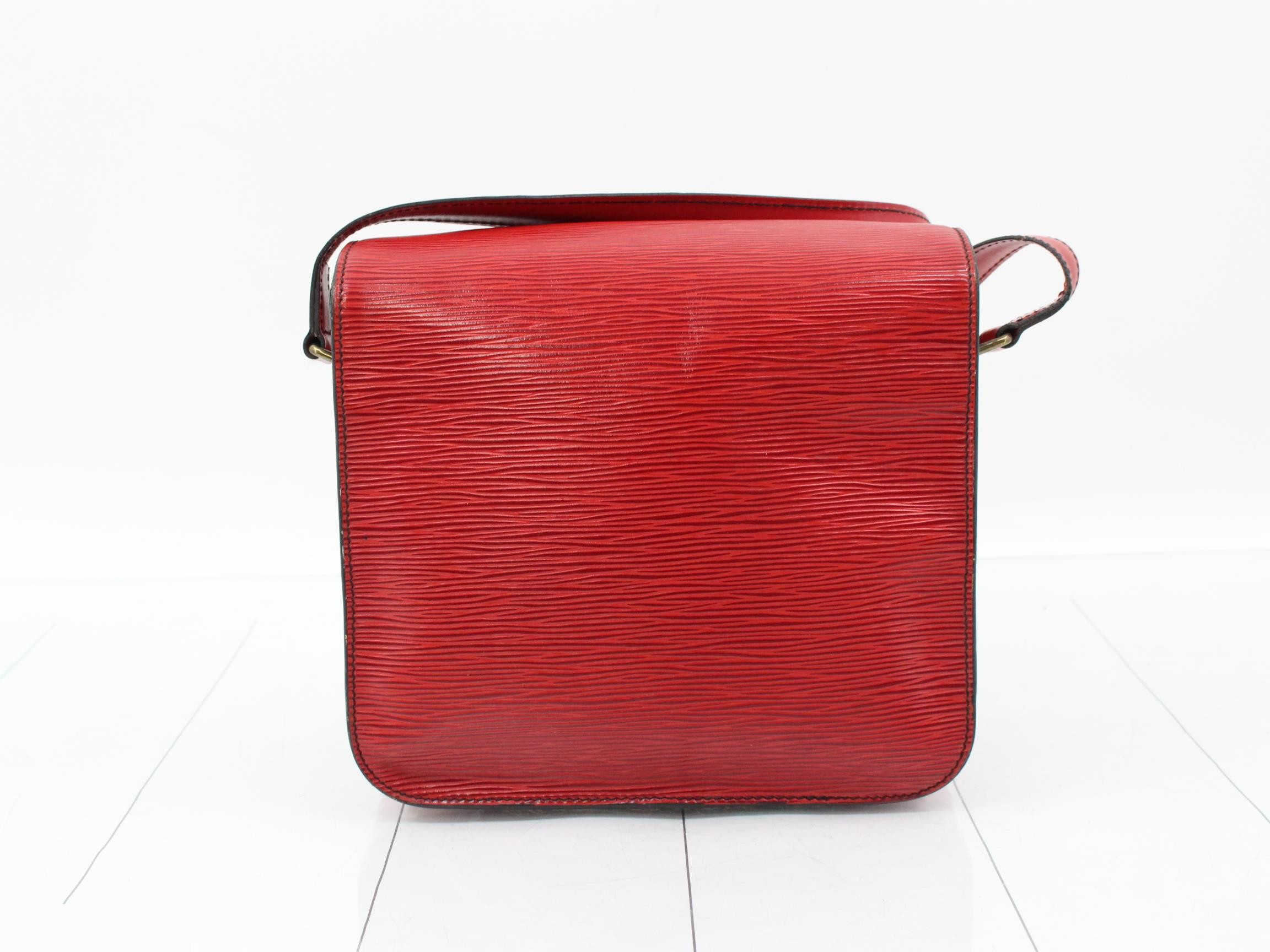 Epi Cartesier Castilian Red Shoulder Bag — view 2