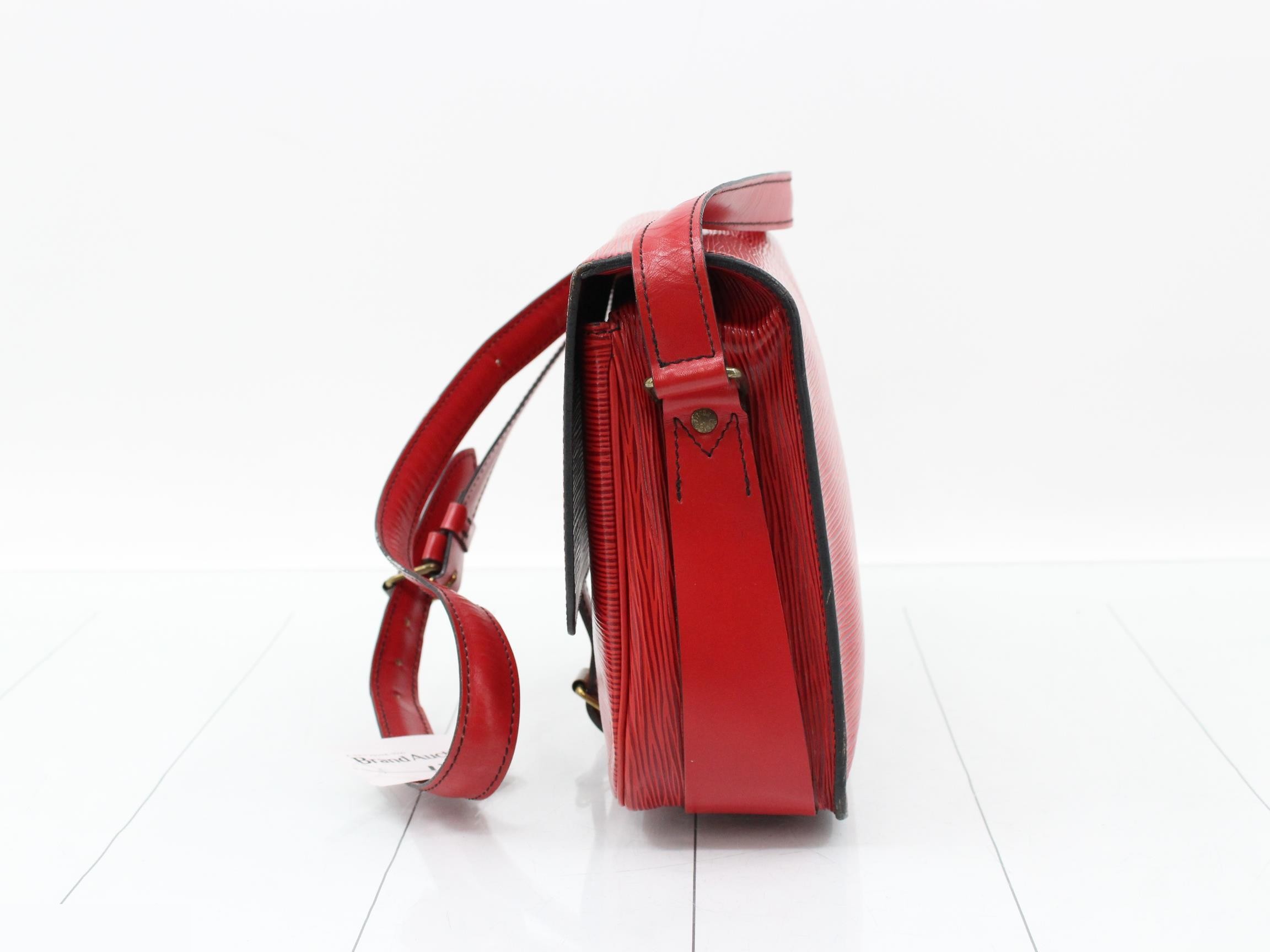 Epi Cartesier Castilian Red Shoulder Bag — view 3