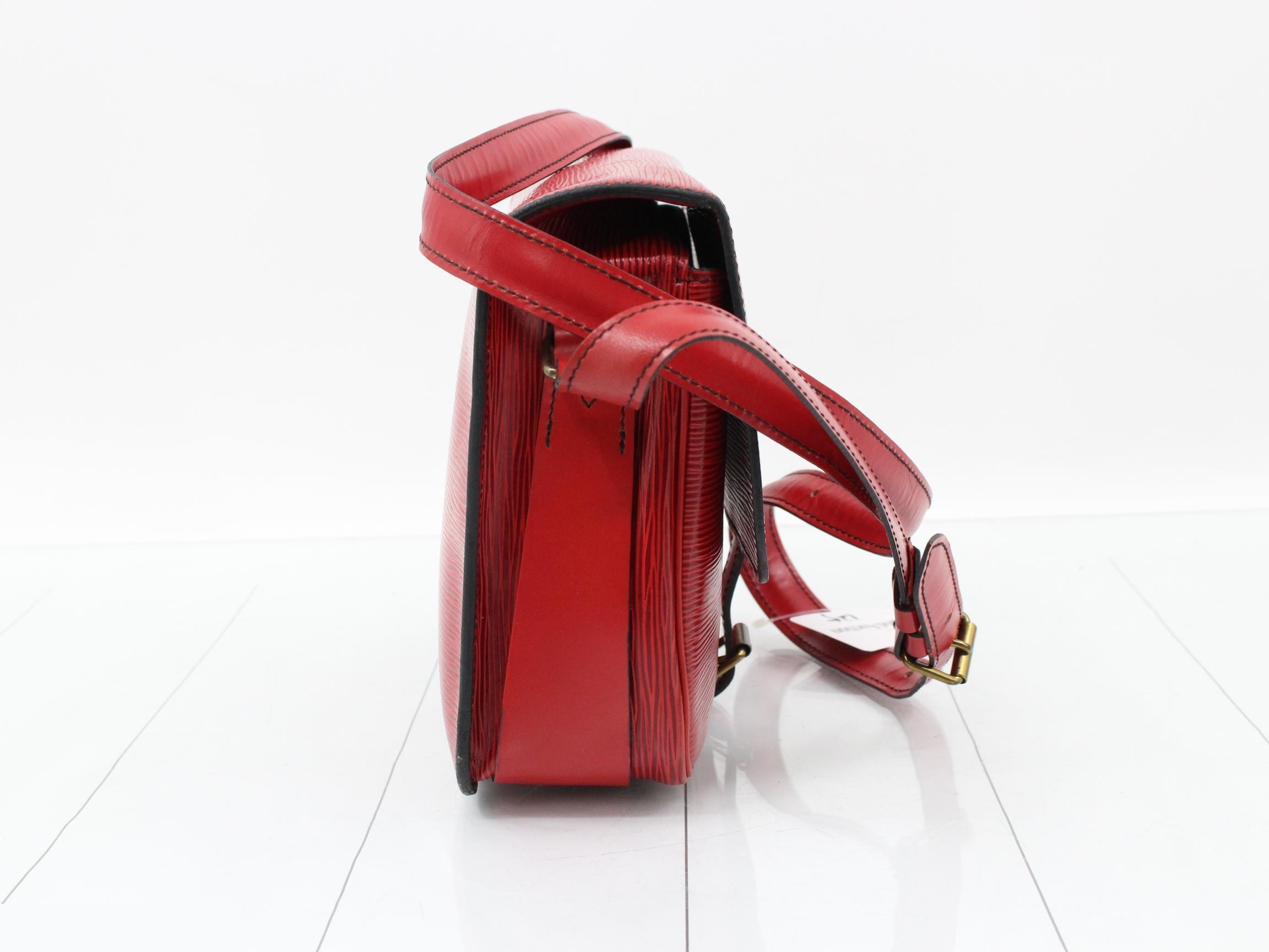 Epi Cartesier Castilian Red Shoulder Bag — view 4