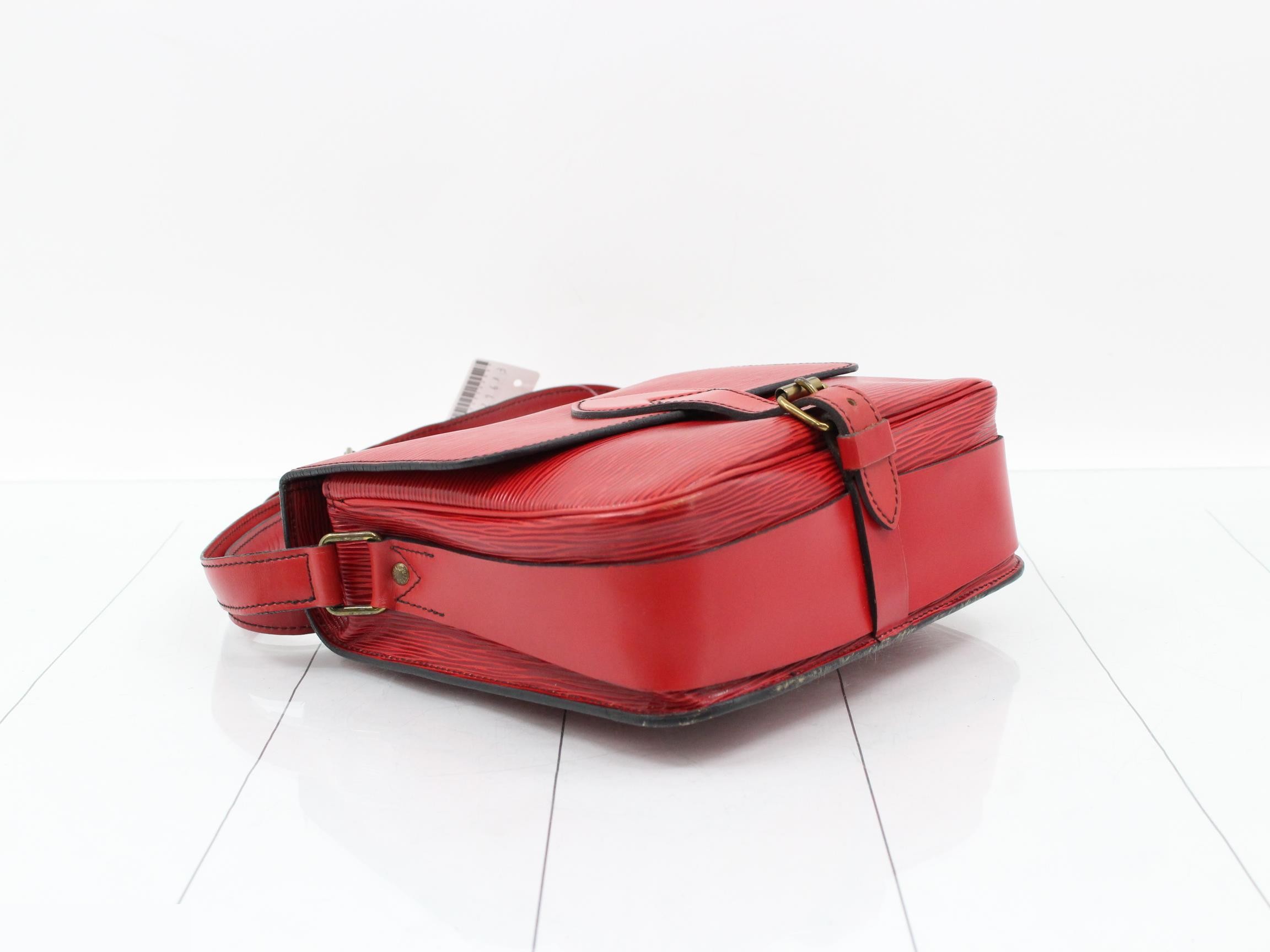 Epi Cartesier Castilian Red Shoulder Bag — view 5