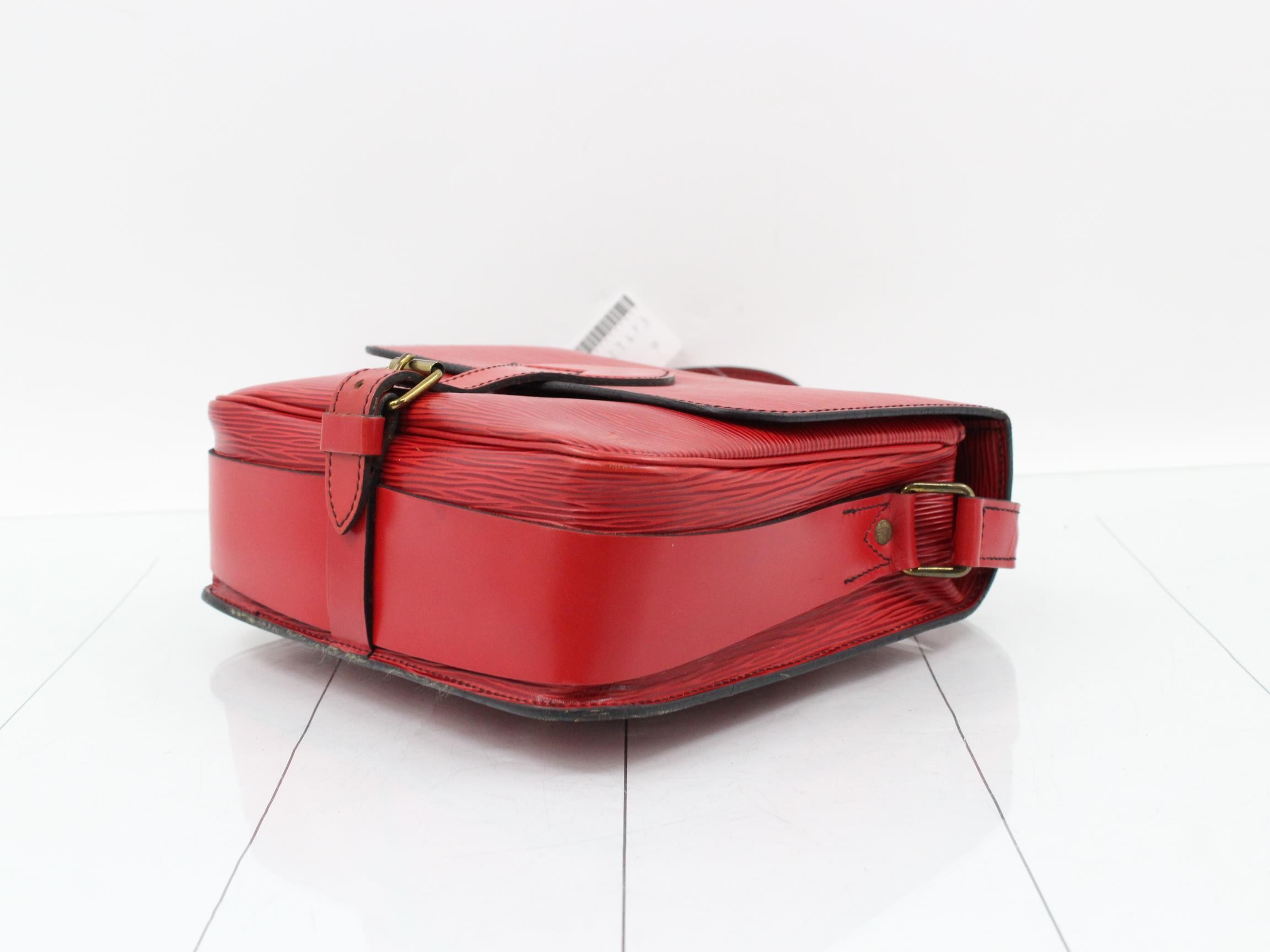 Epi Cartesier Castilian Red Shoulder Bag — view 6