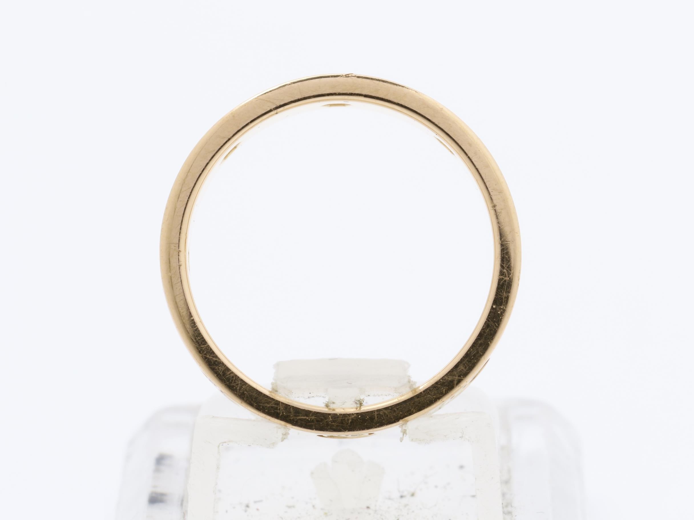 Mini Love Ring, 8-Piece Full Diamond Ring, 750PG, Size #48 / Width approx. 3.9mm — view 5