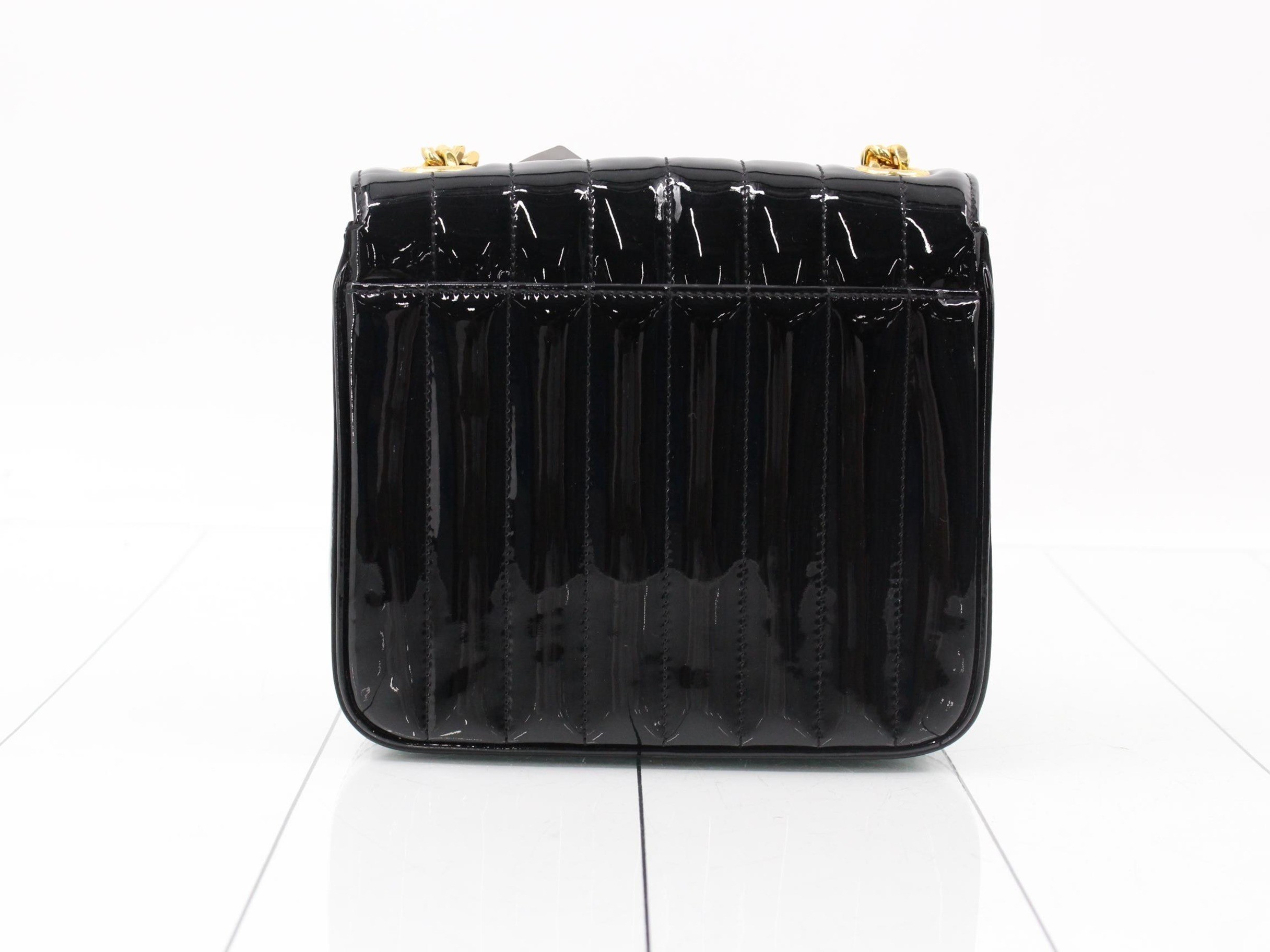 Other lines: Bags & Shoulder Bags - Vicki MM Patent Leather Black — view 2