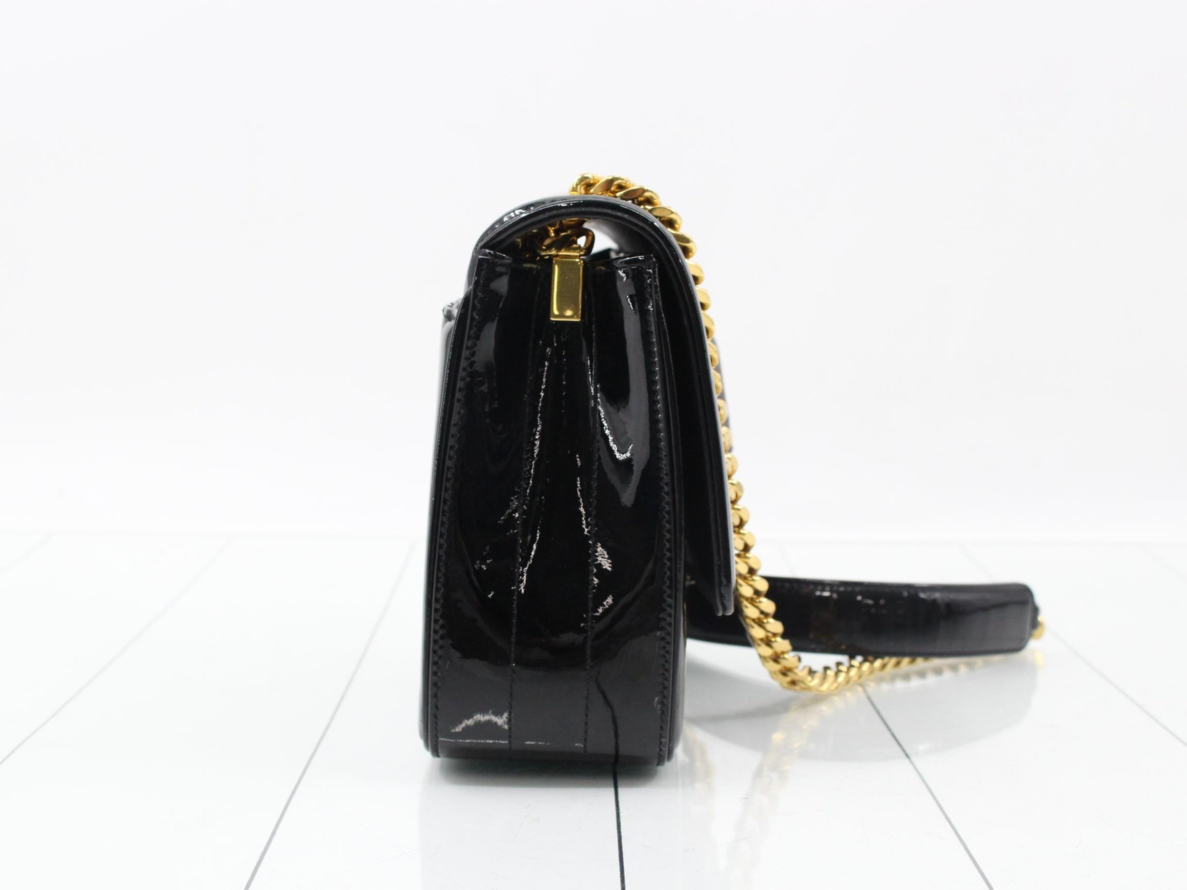 Other lines: Bags & Shoulder Bags - Vicki MM Patent Leather Black — view 4