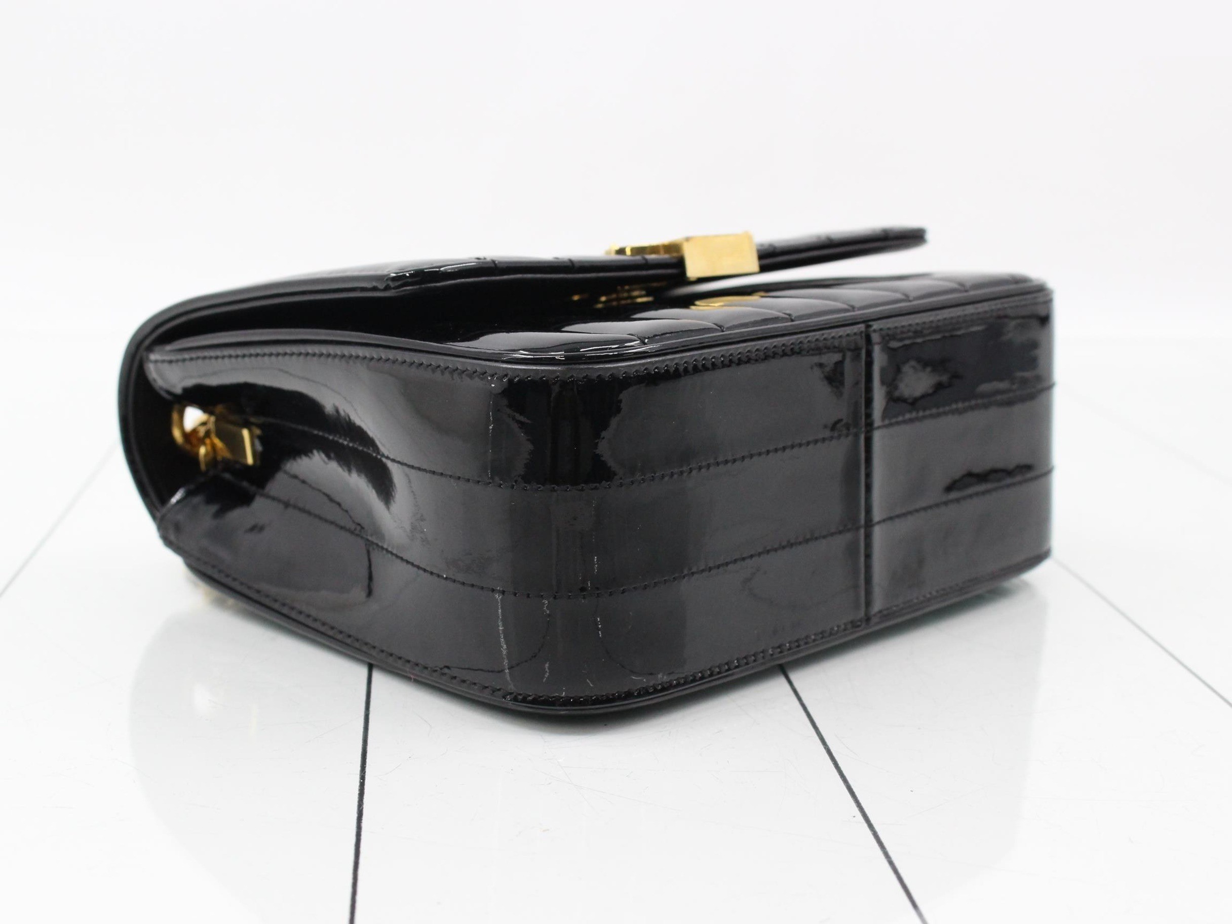 Other lines: Bags & Shoulder Bags - Vicki MM Patent Leather Black — view 5