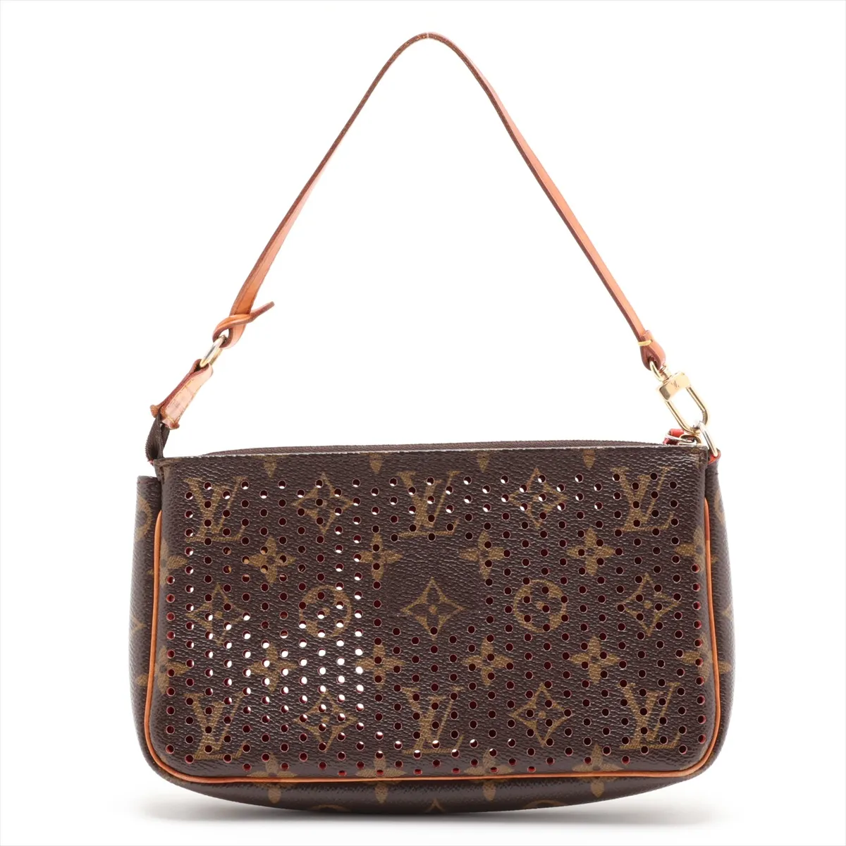 Monogram Perforated Pochette Accessoires M95185 BA0026 Brown — view 2