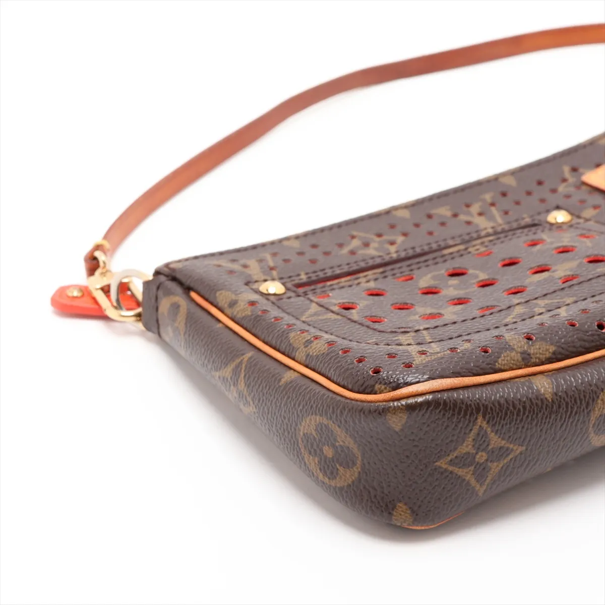 Monogram Perforated Pochette Accessoires M95185 BA0026 Brown — view 4
