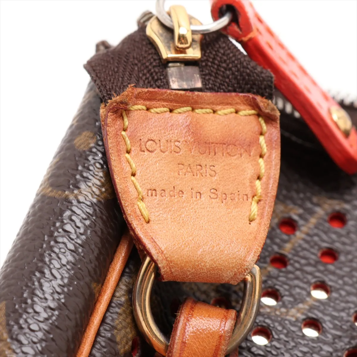 Monogram Perforated Pochette Accessoires M95185 BA0026 Brown — view 9