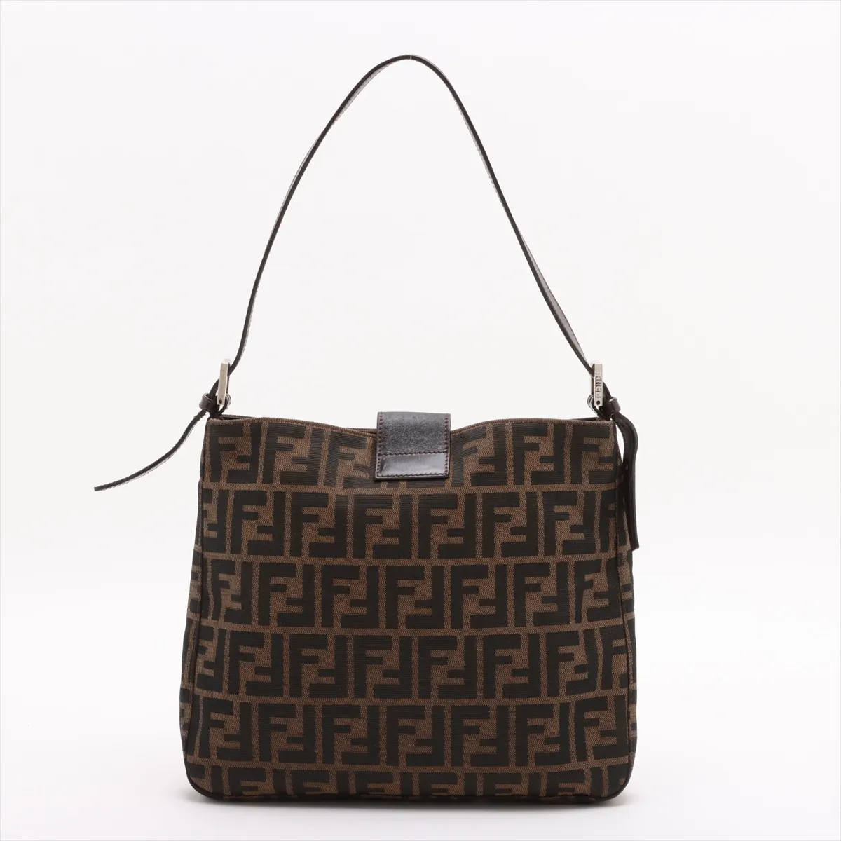 Zucca Mamma Bucket Canvas x Leather Shoulder Bag Brown — view 2