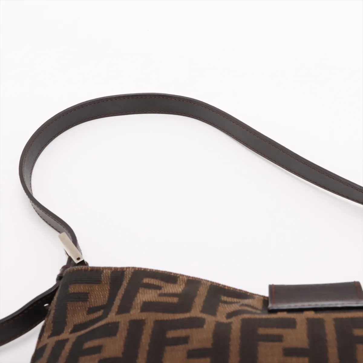 Zucca Mamma Bucket Canvas x Leather Shoulder Bag Brown — view 6