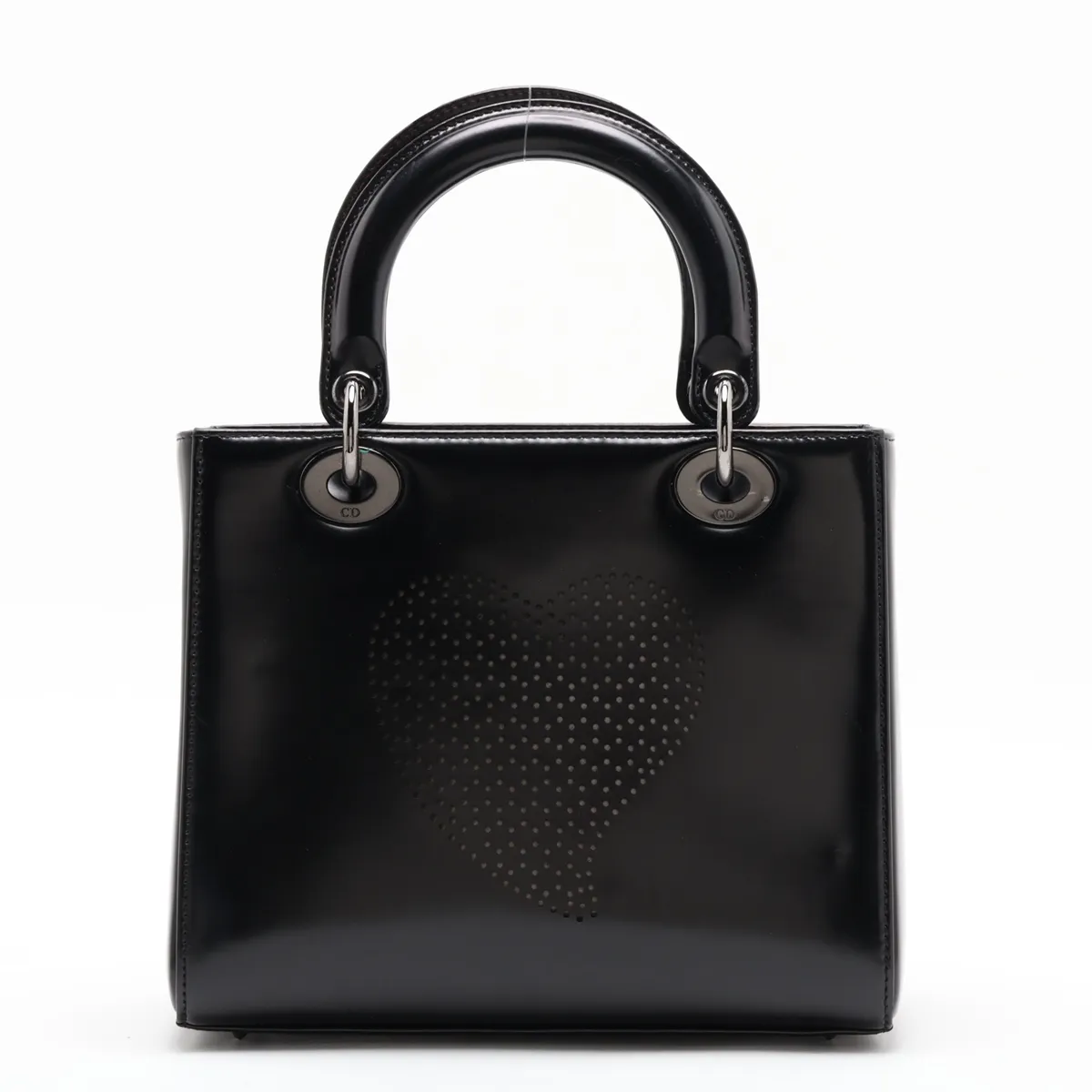 Lady Dior Leather 2-Way Handbag, Black — view 2
