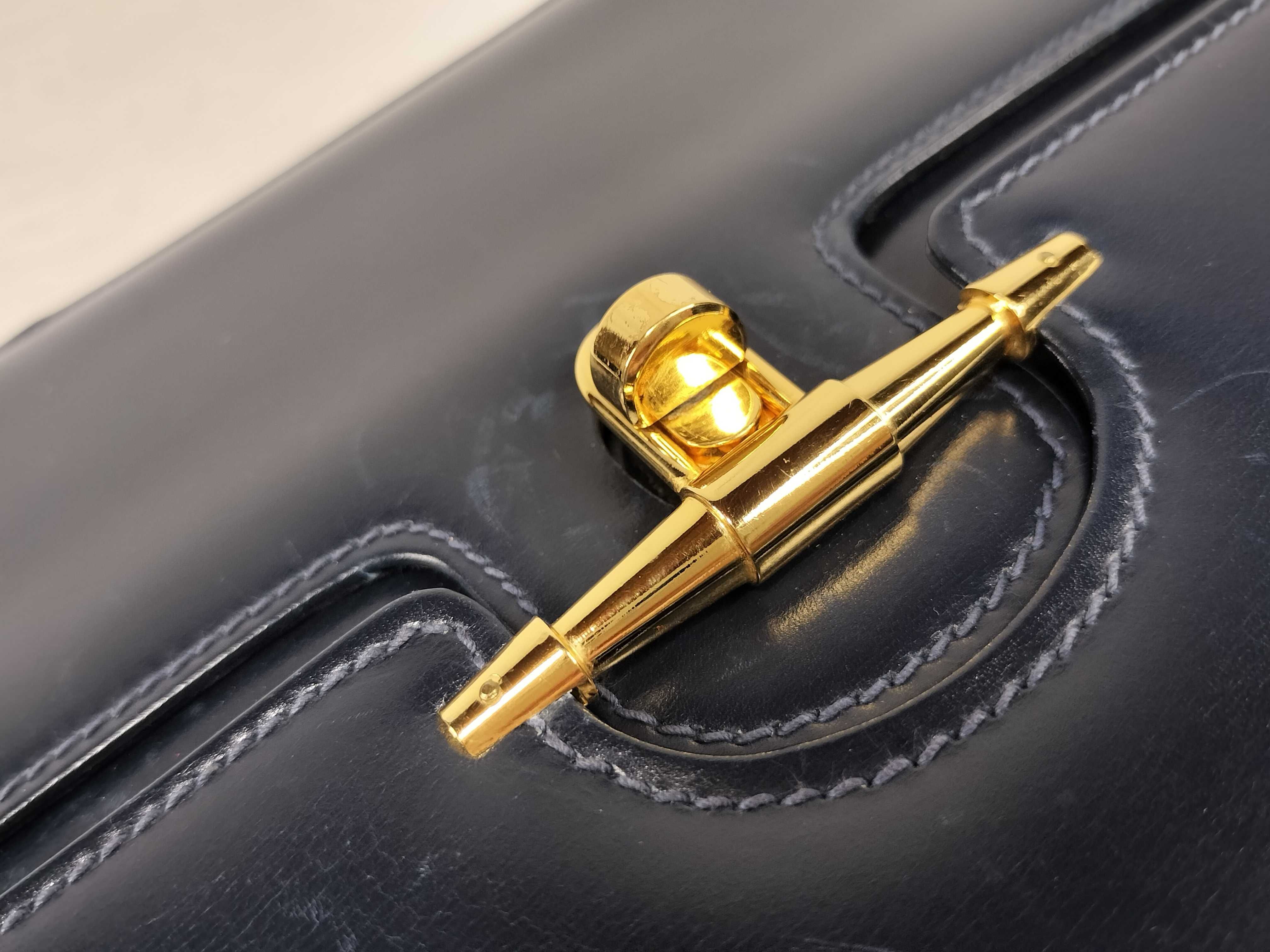 Old Gucci Box Calf One Shoulder Bag Handbag — view 15