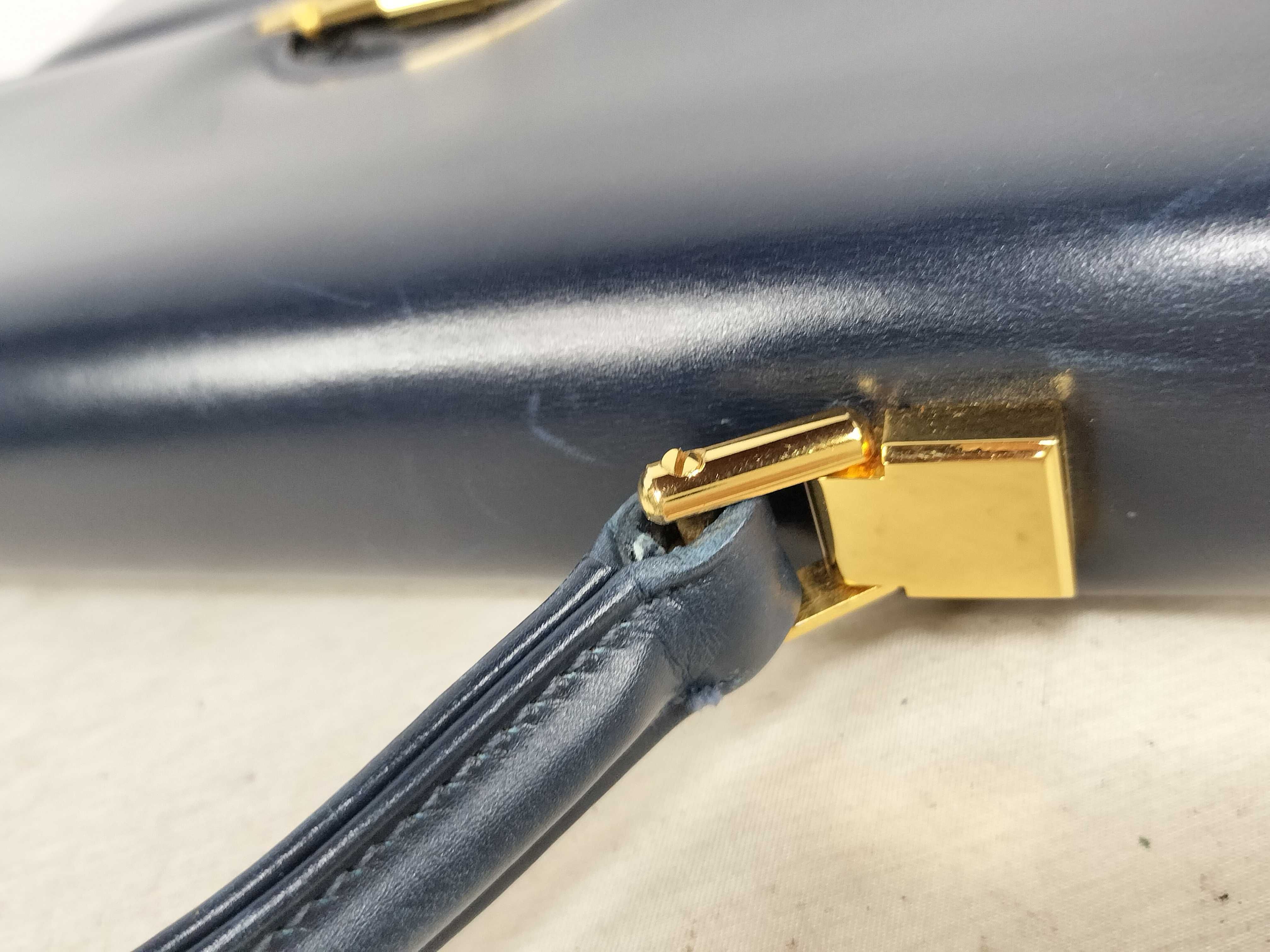Old Gucci Box Calf One Shoulder Bag Handbag — view 5