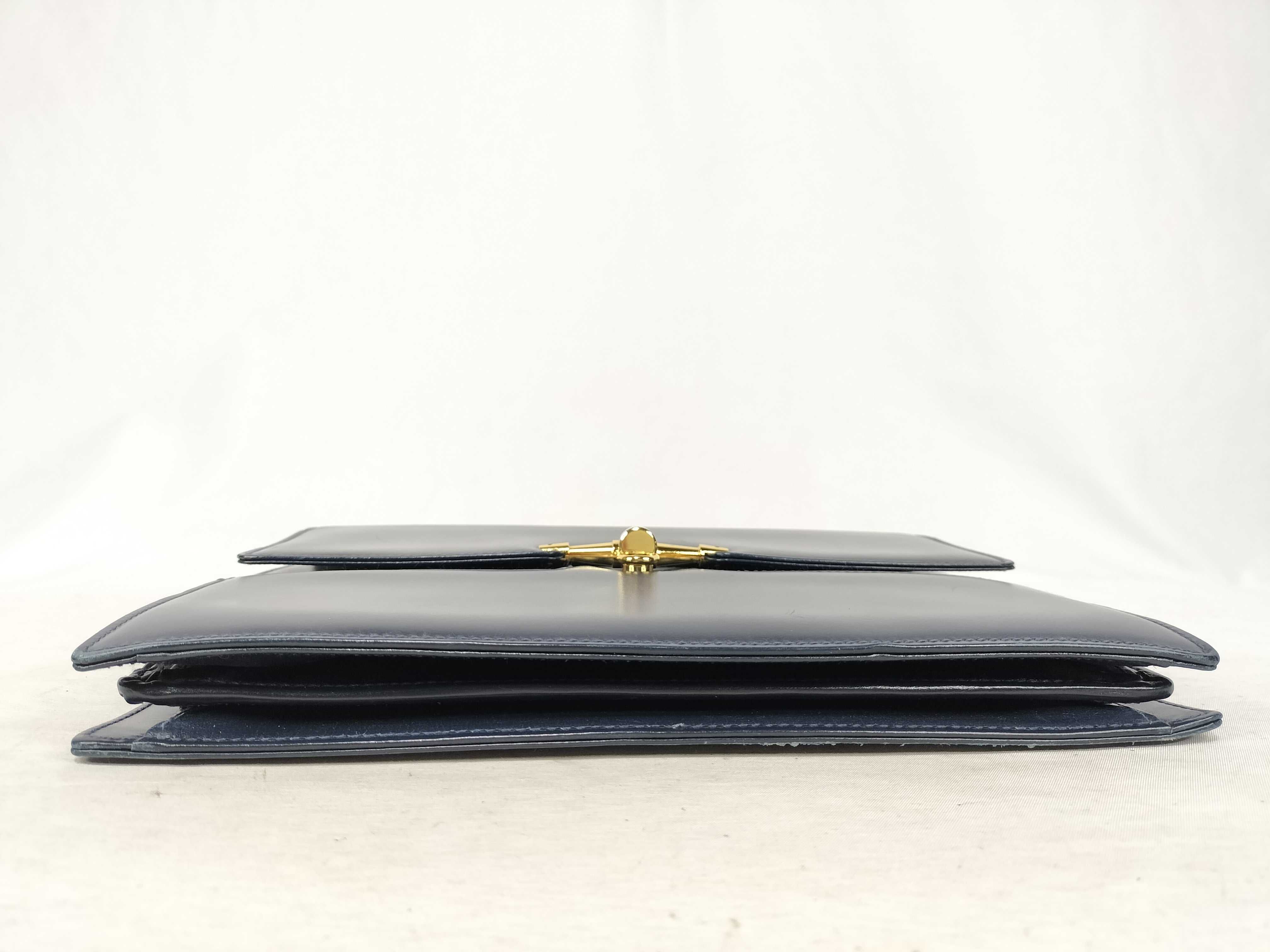 Old Gucci Box Calf One Shoulder Bag Handbag — view 7