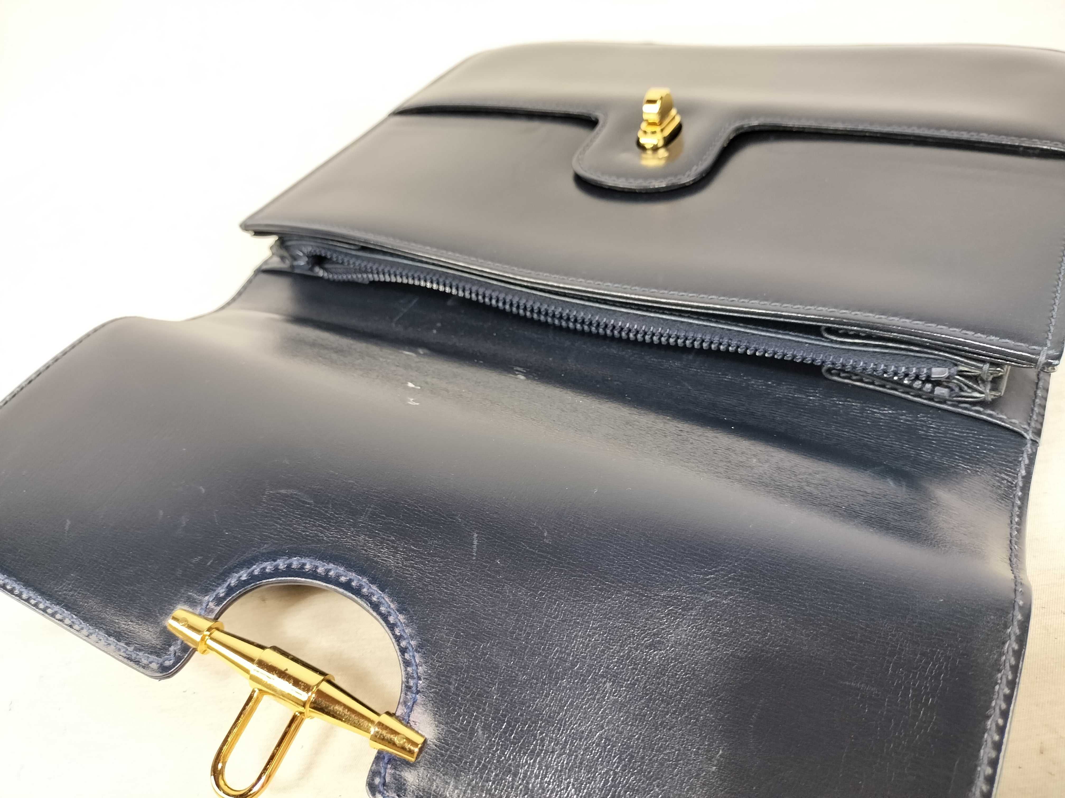 Old Gucci Box Calf One Shoulder Bag Handbag — view 8