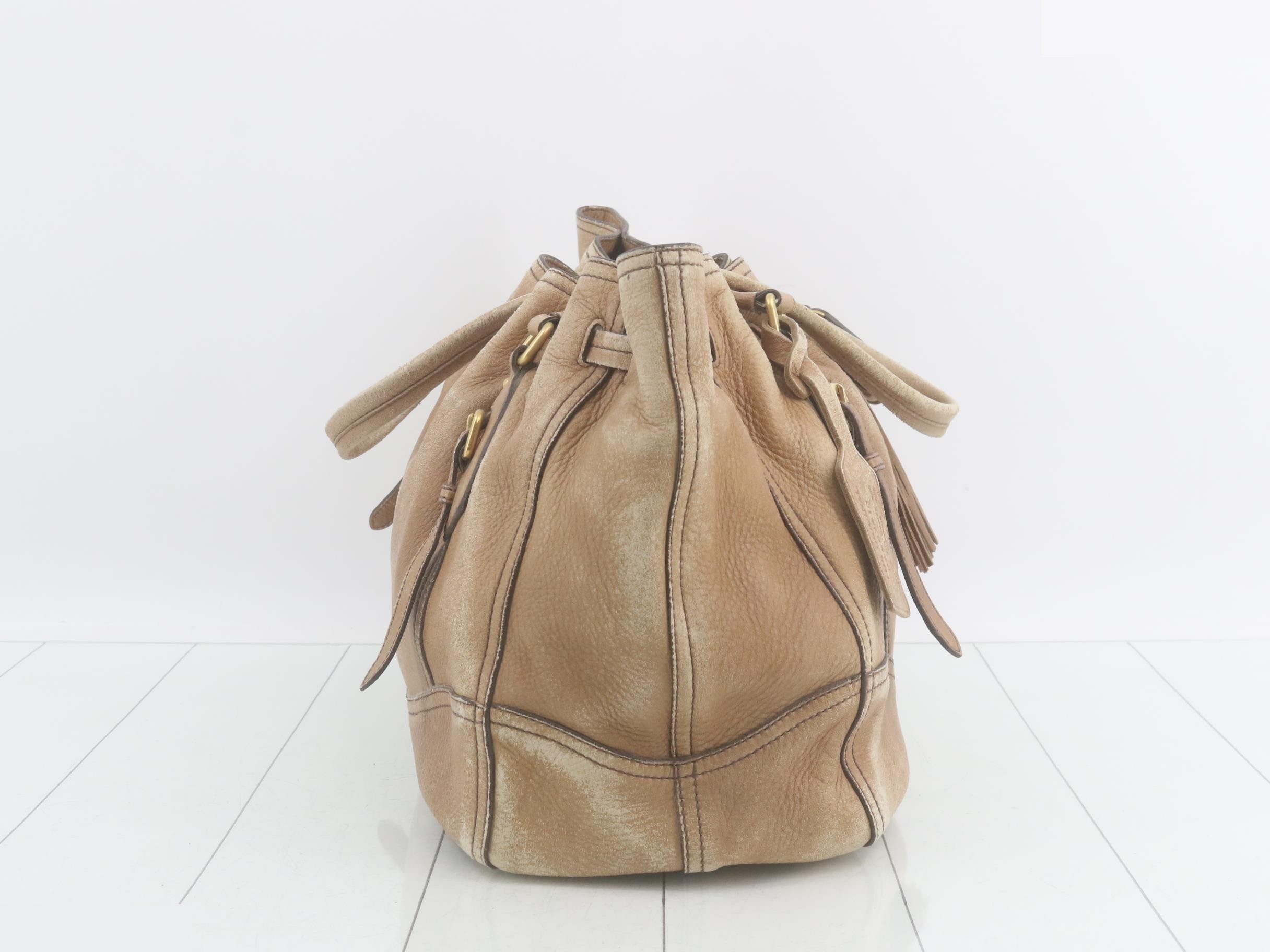 Suede fringe tote bag — view 4