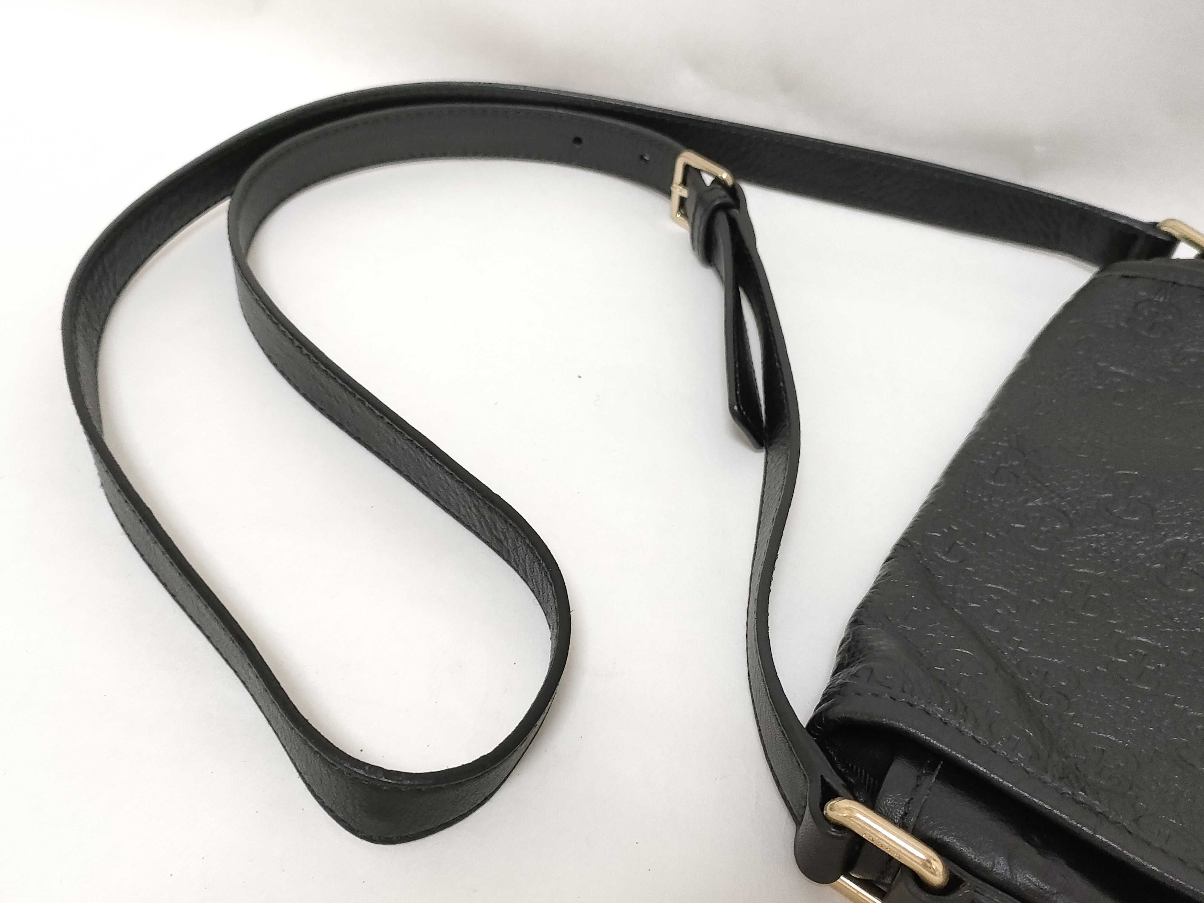 Guccissima Leather Shoulder Bag, Black, 223666 — view 3