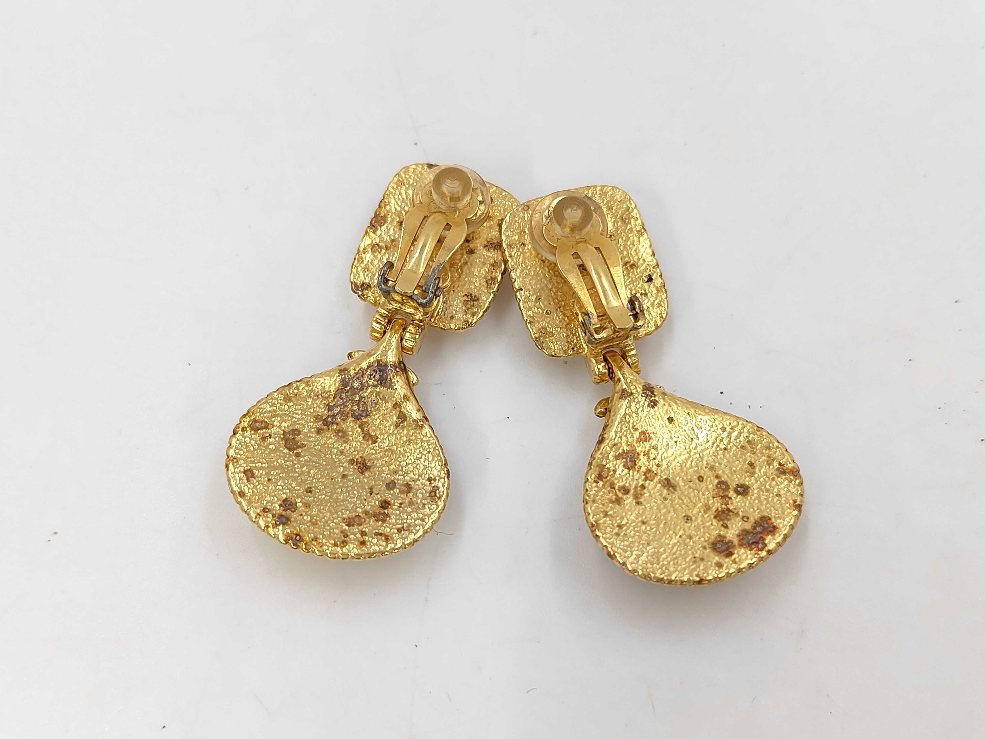 97A Coco Mark Gripoix Oval Earrings — view 2