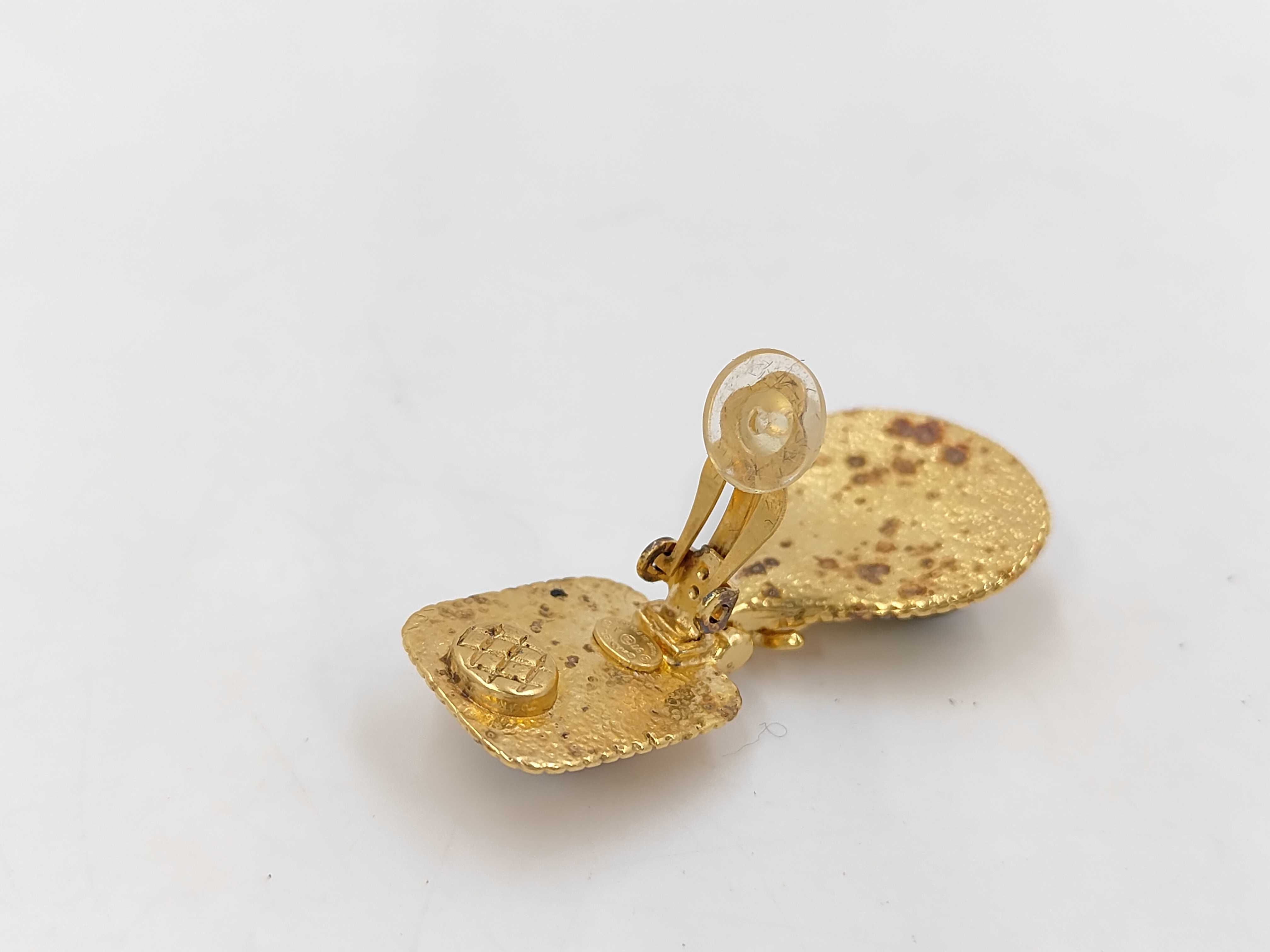 97A Coco Mark Gripoix Oval Earrings — view 6