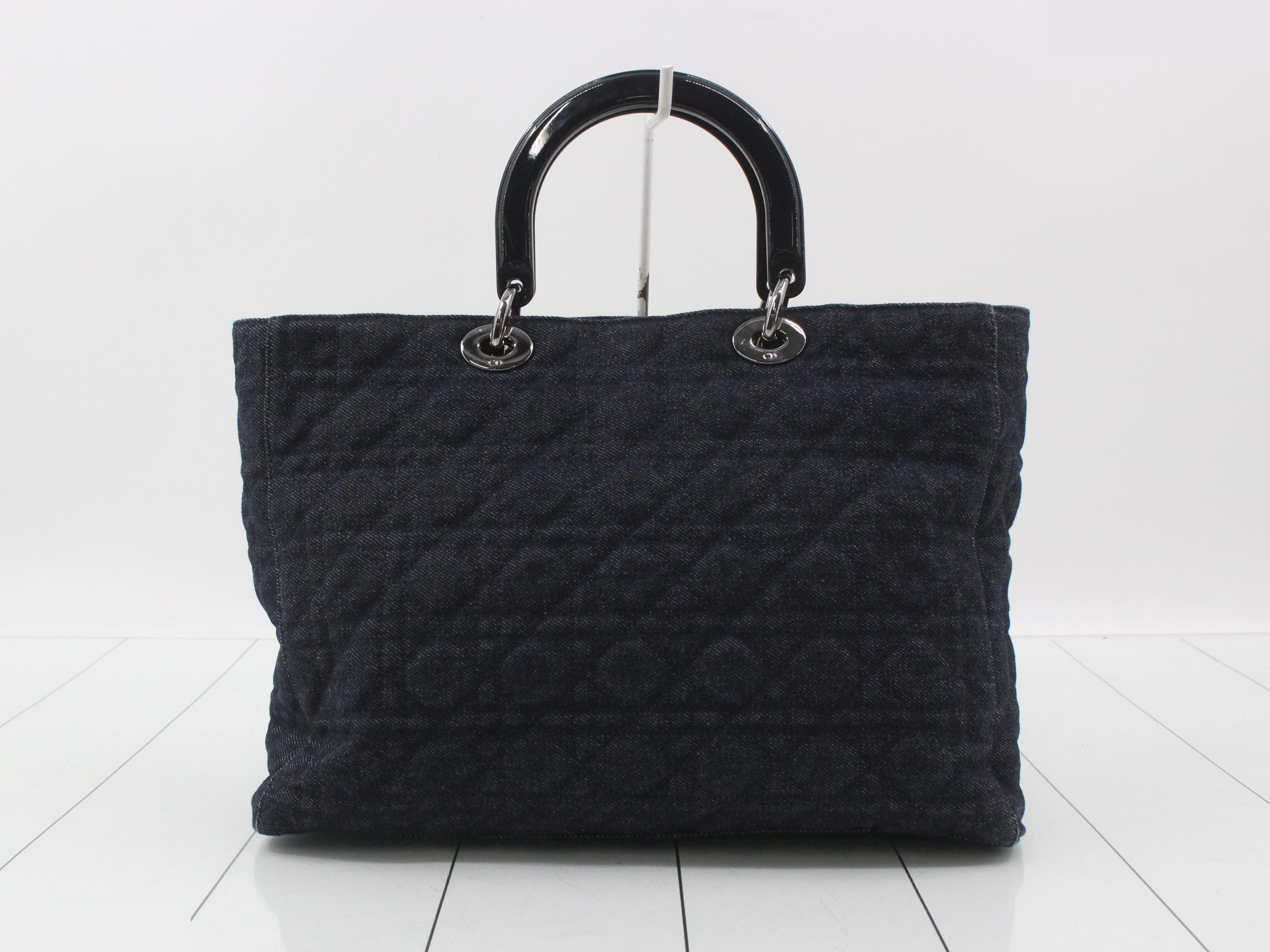 Cannage Denim Handbag — view 2