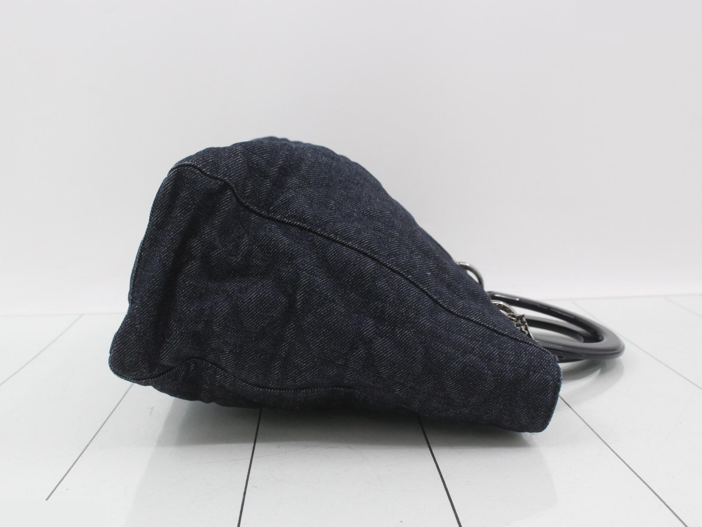 Cannage Denim Handbag — view 3