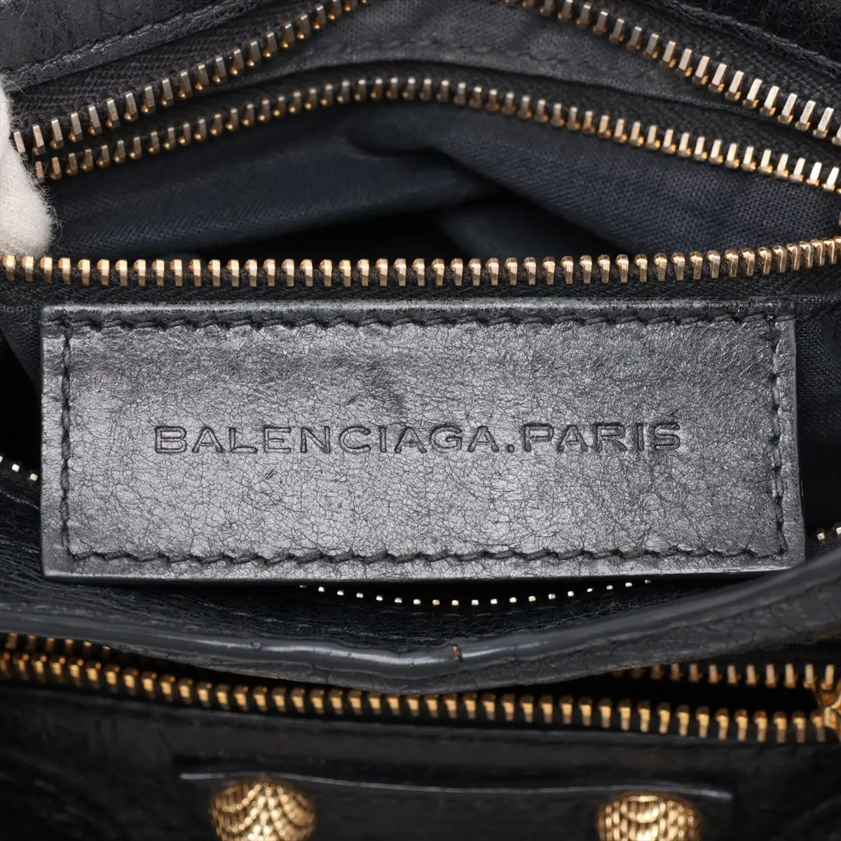 Giant Mini City Leather 2-Way Handbag, Black, 309544 — view 11