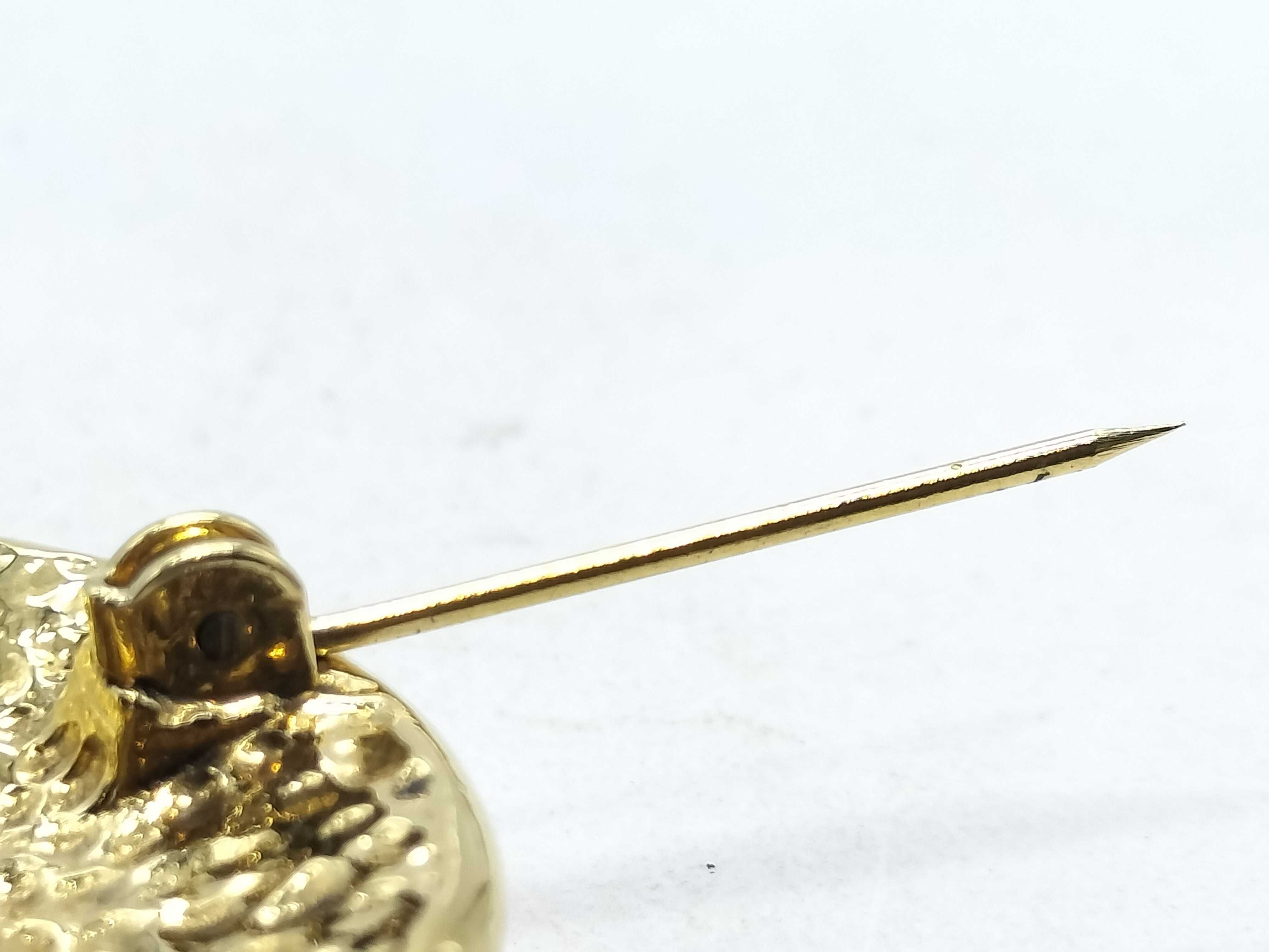 Coco Mark 94P Gold Color Brooch — view 4