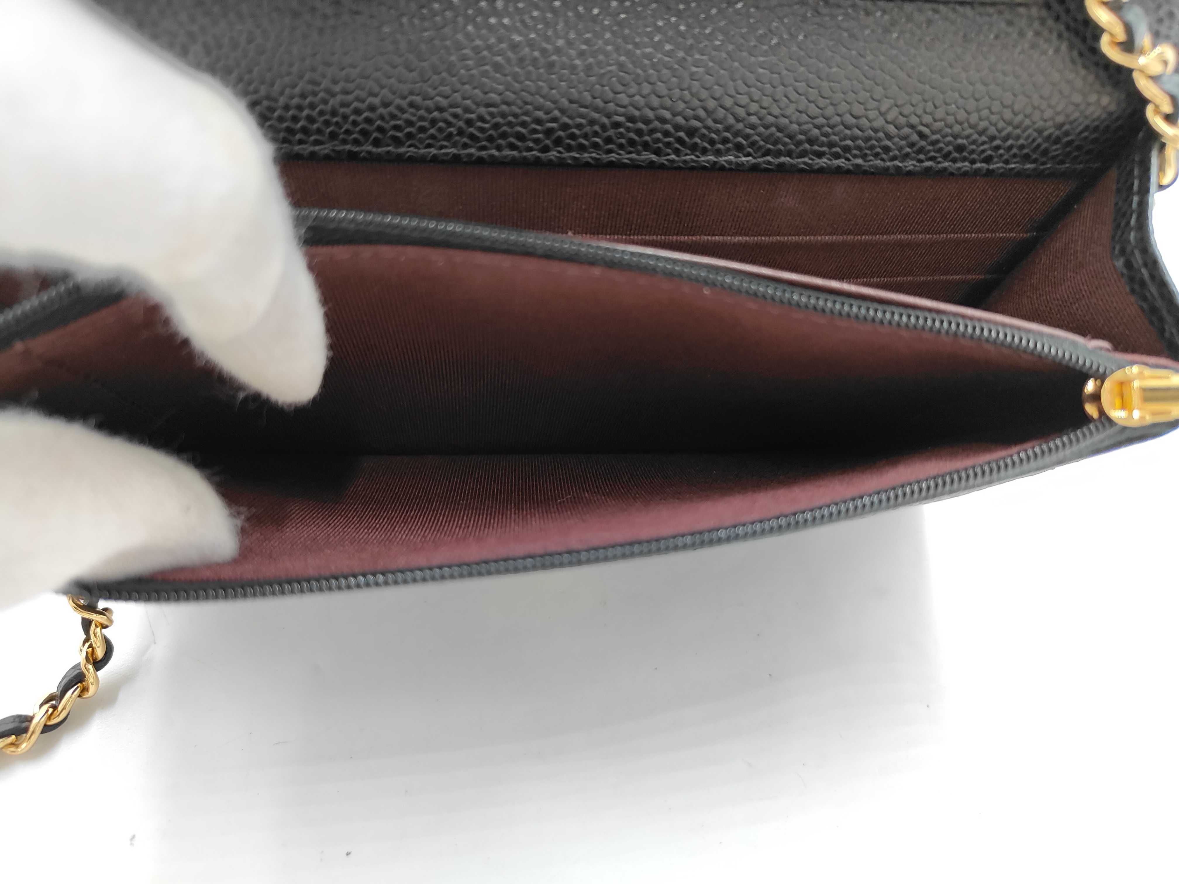 Black Gold Hardware Calfskin WOC Shoulder Bag — view 12
