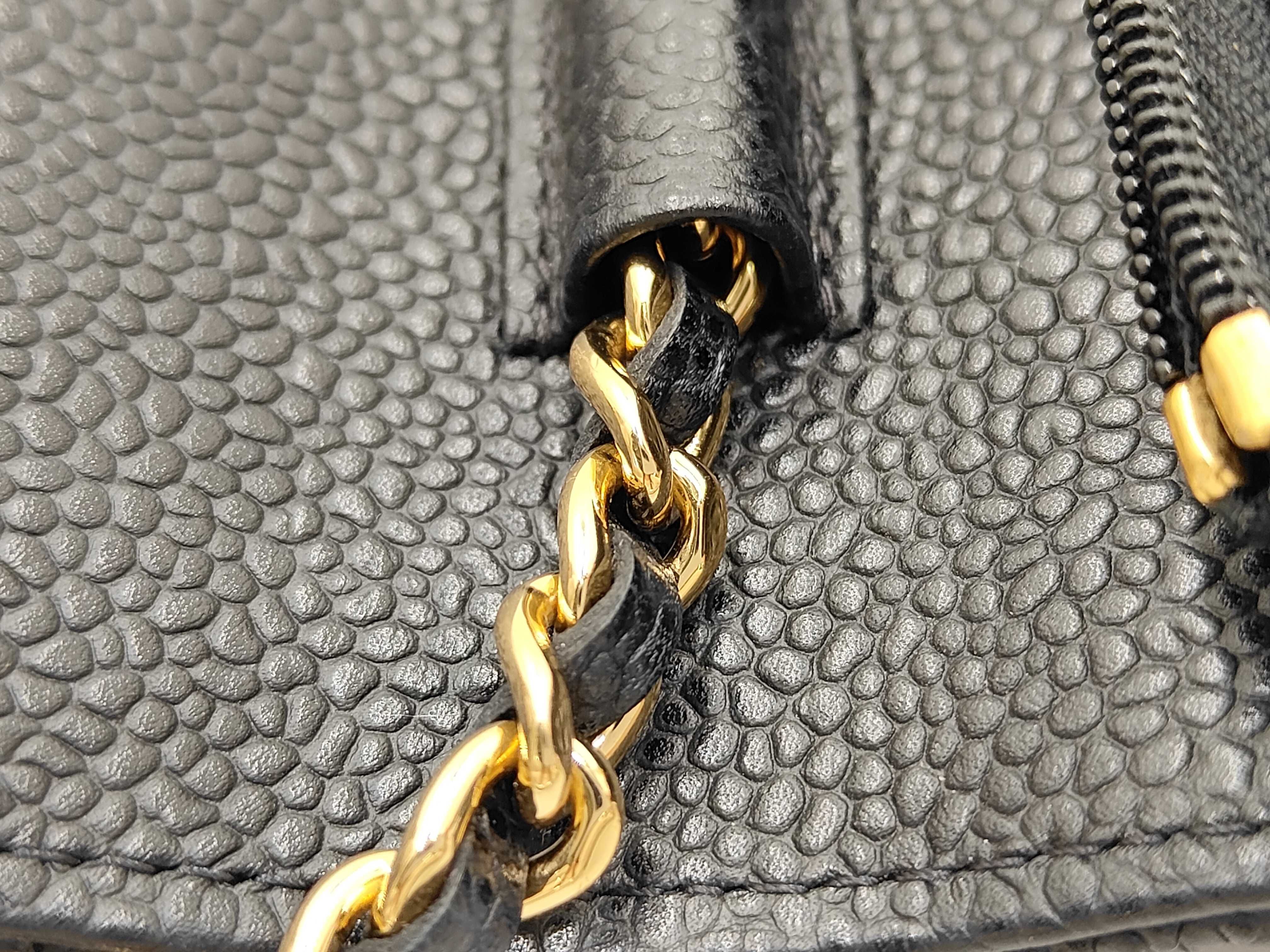 Black Gold Hardware Calfskin WOC Shoulder Bag — view 9
