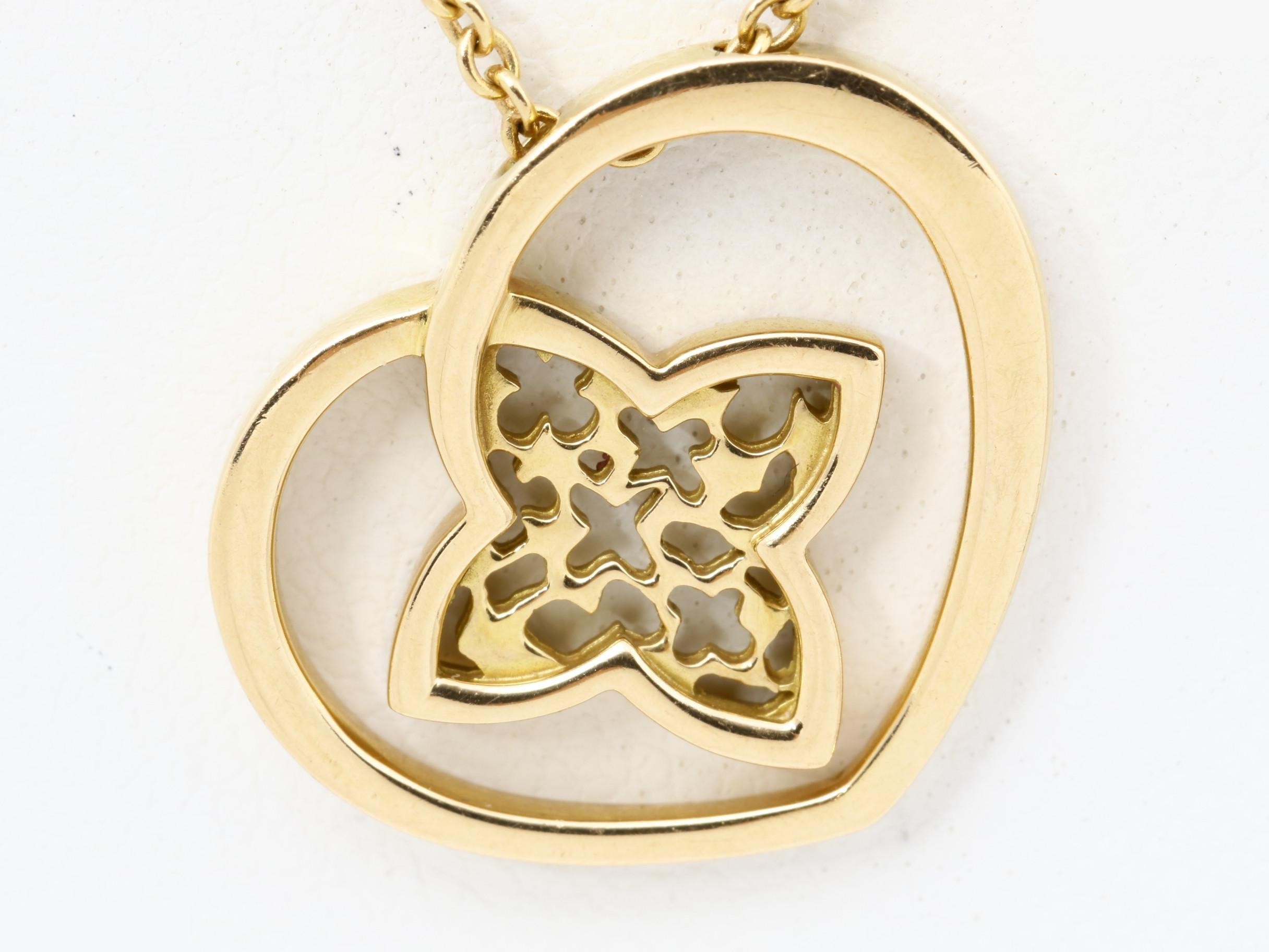 Pendant Coeur, 750PG, 5.4g, chain approximately 41cm — view 2