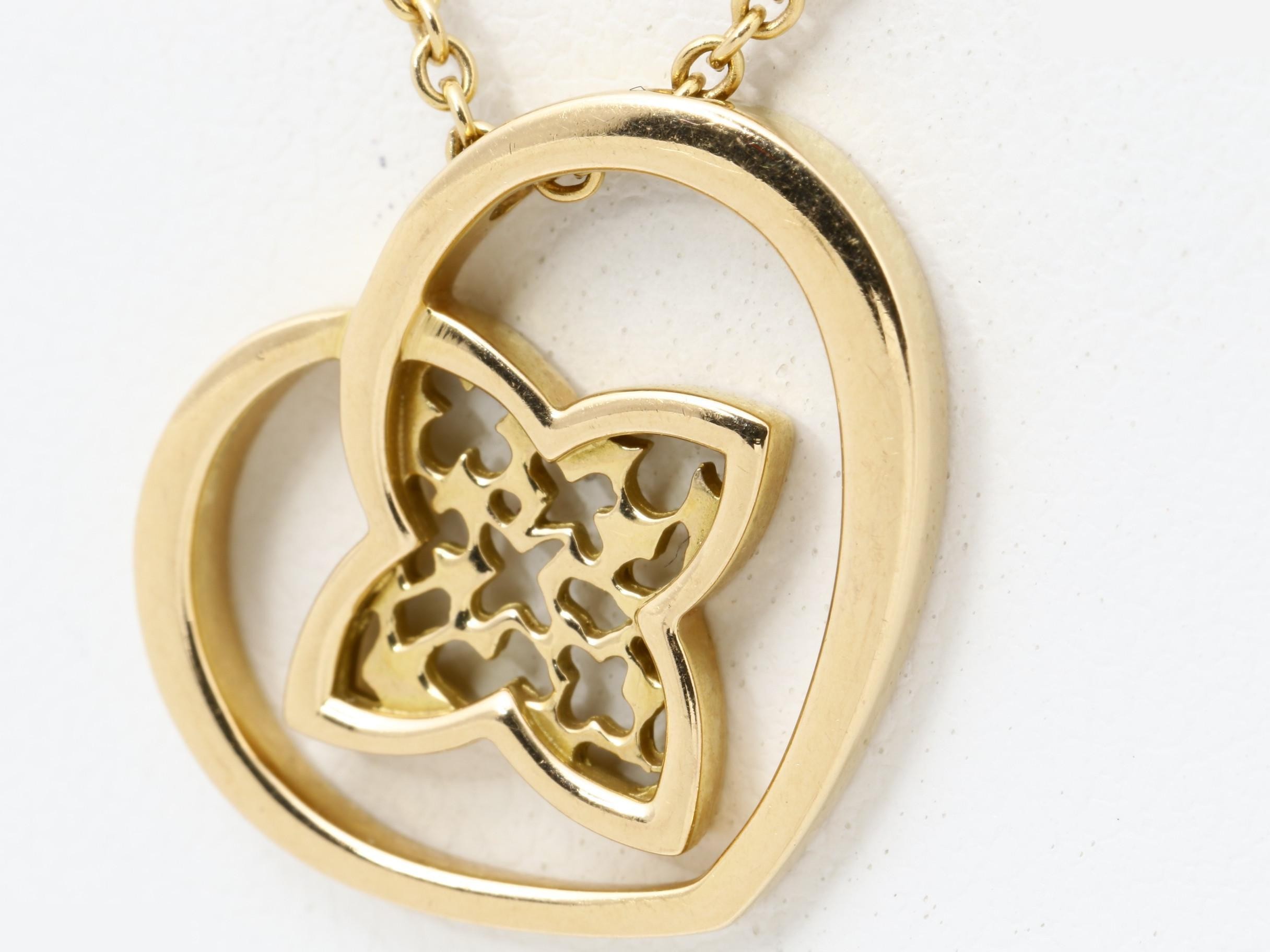 Pendant Coeur, 750PG, 5.4g, chain approximately 41cm — view 3