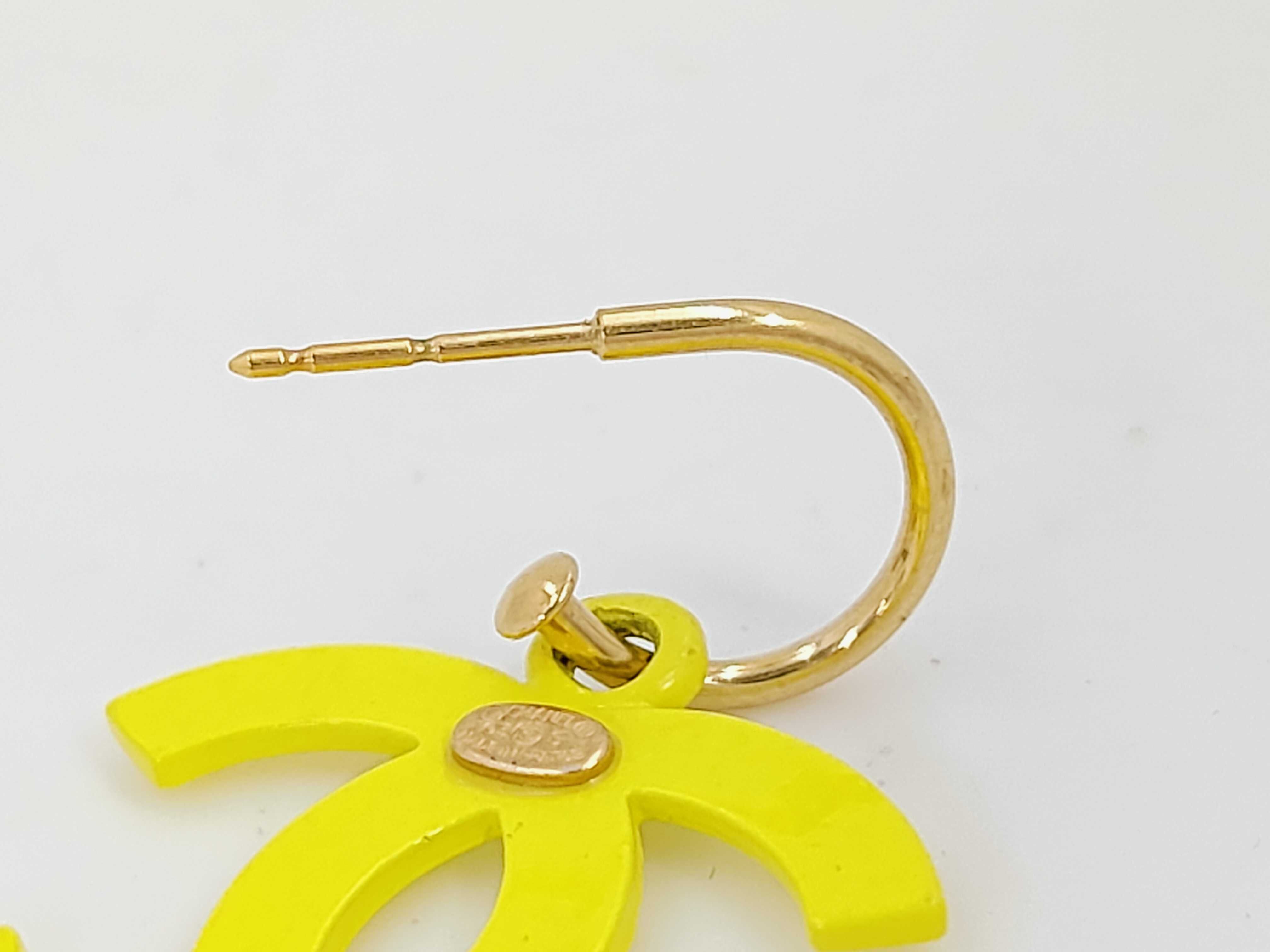 03S Coco Mark Earrings Yellow Earrings — view 5