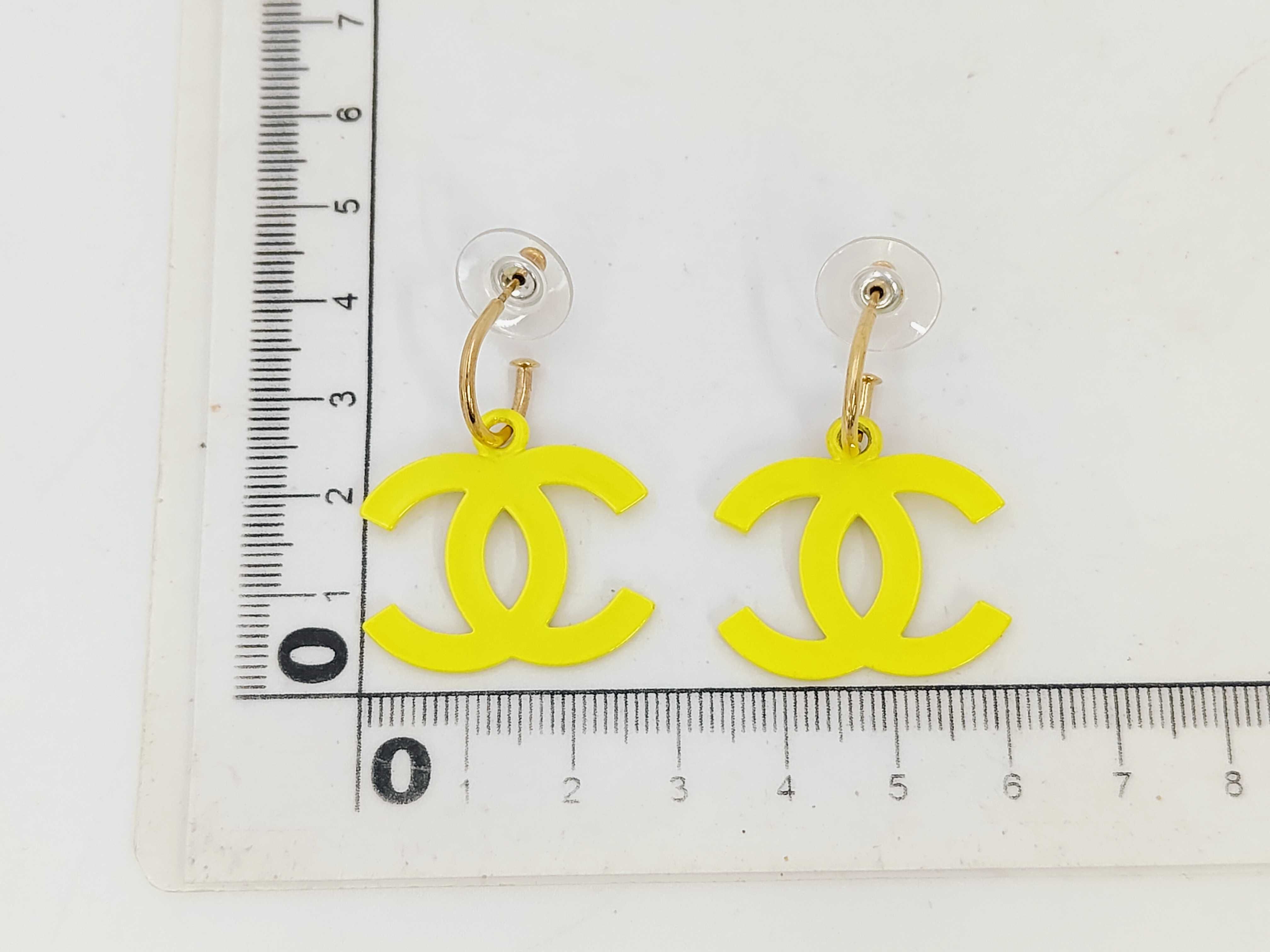 03S Coco Mark Earrings Yellow Earrings — view 8